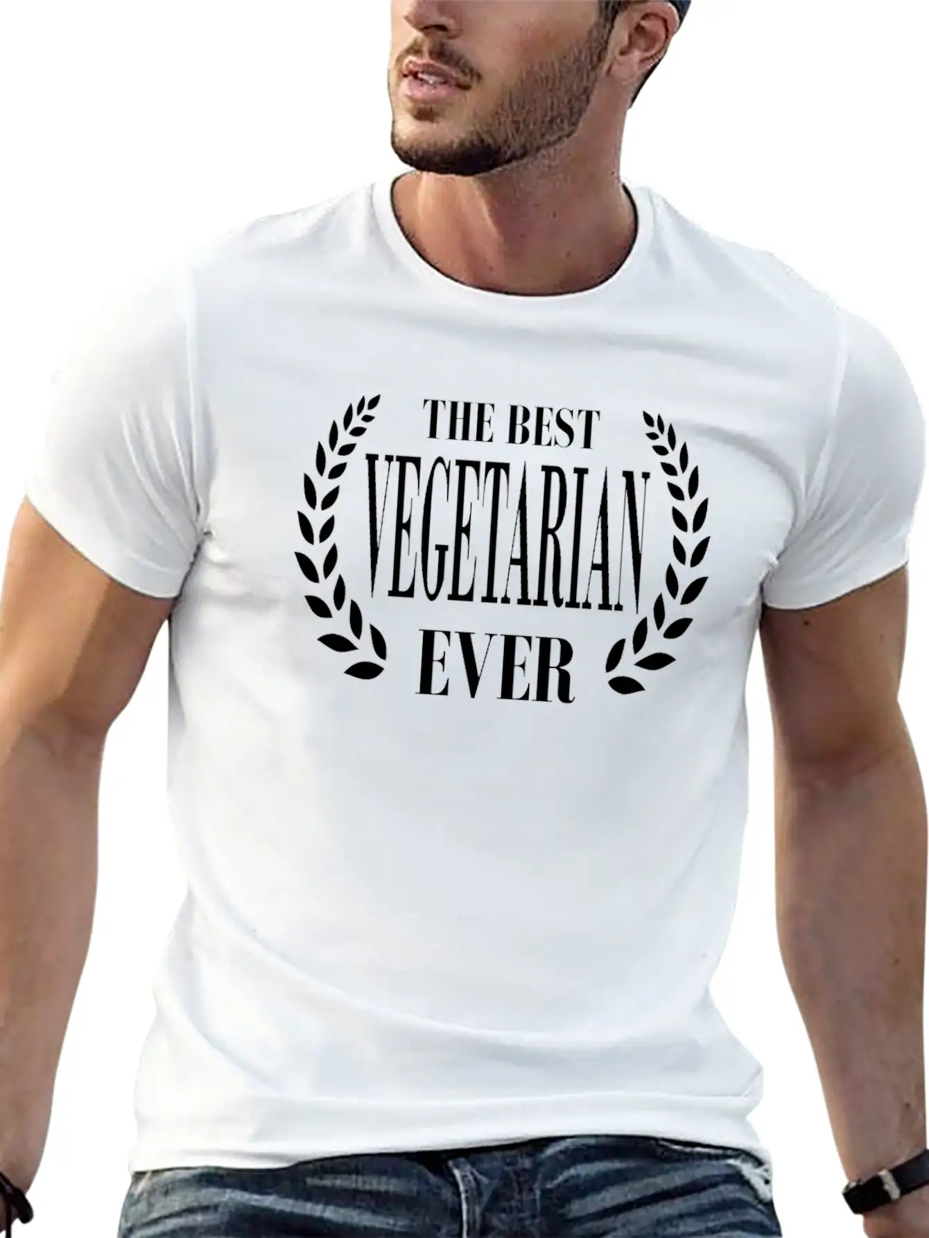 STYLISH T-SHIRT FOR THE BEST VEGETARIAN EVER Unisex Short Sleeve Soft Cotton T-Shirt – Casual Everyday Wear
