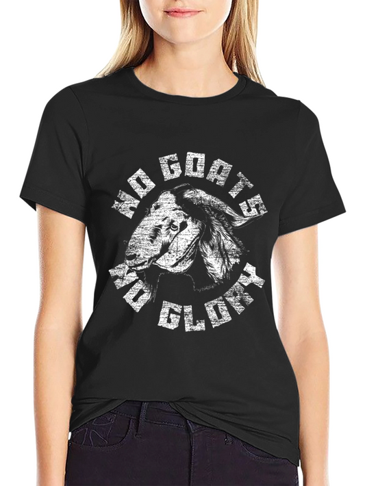 No Goats No Glory Black Graphic Tee