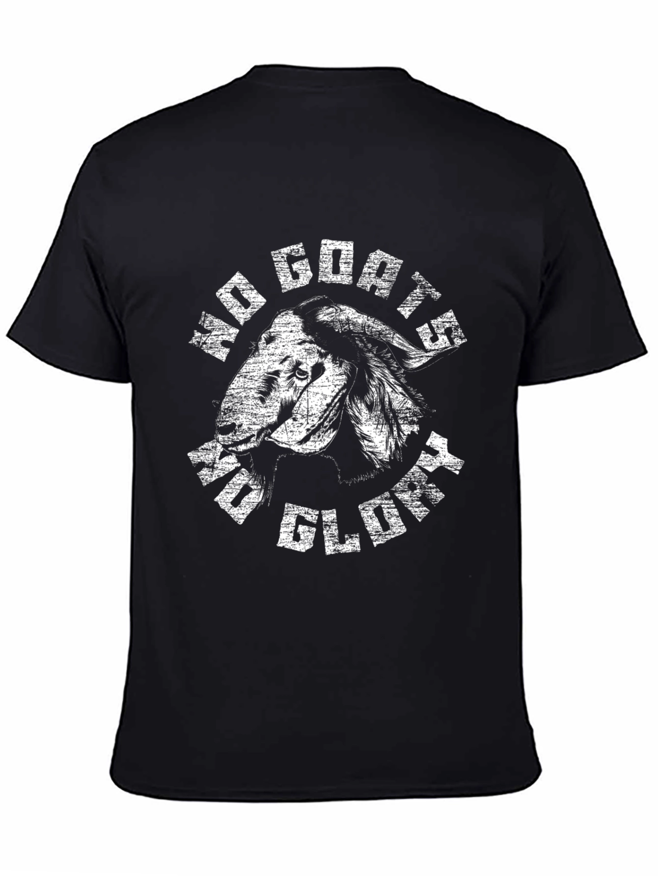 No Goats No Glory Black Graphic Tee