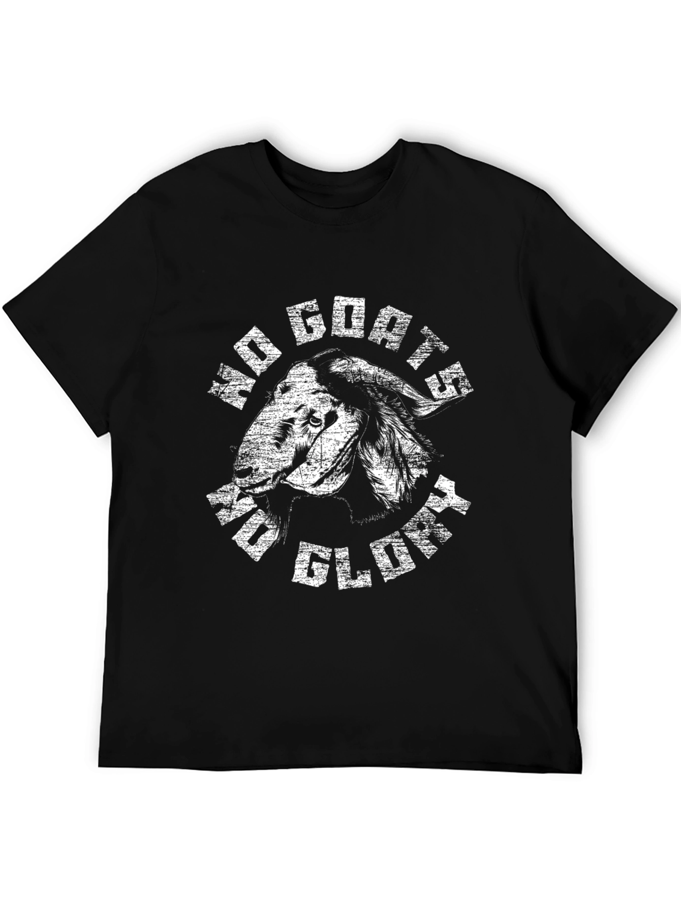 No Goats No Glory Black Graphic Tee