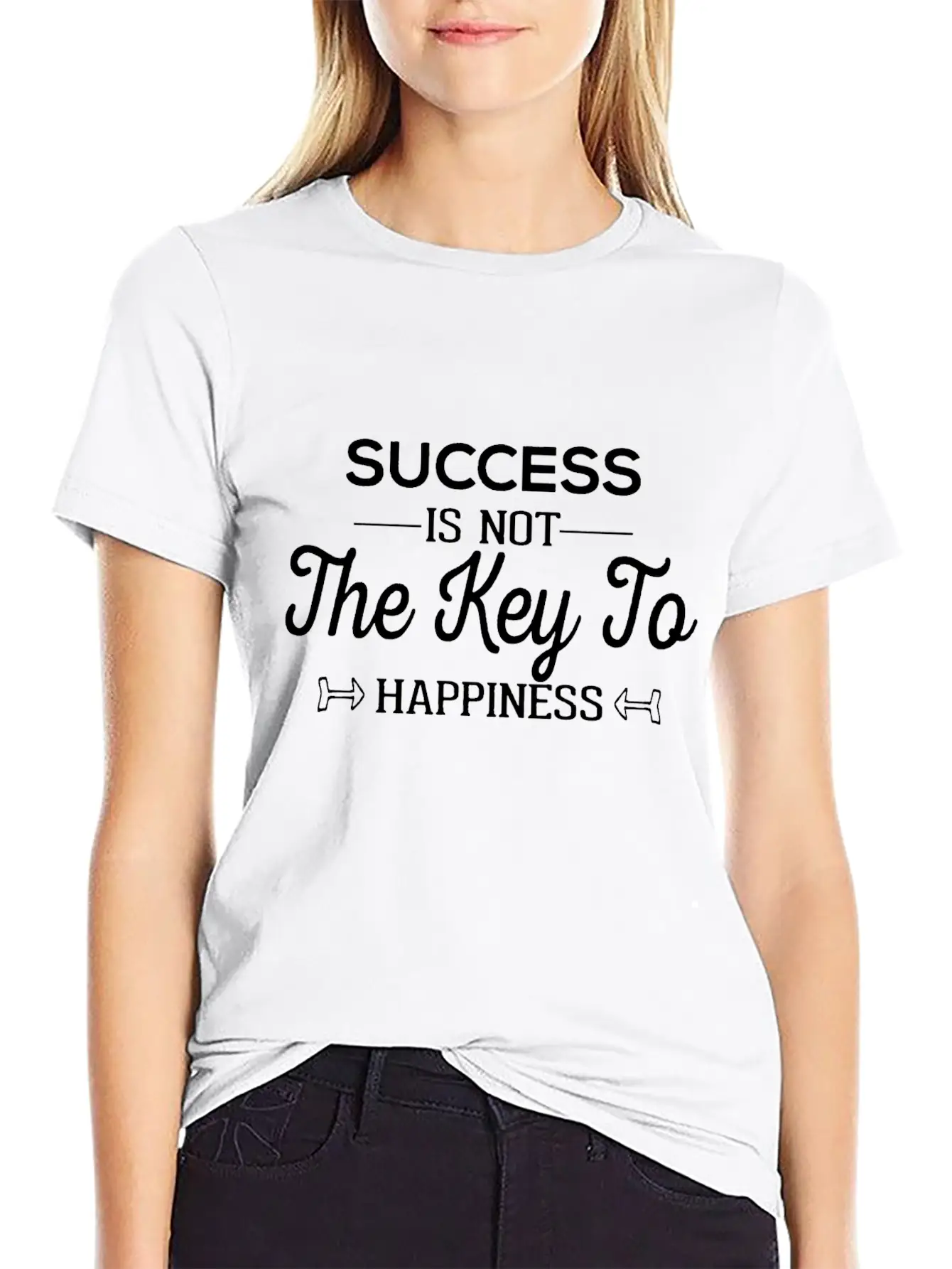Success Is Not The Key To Happiness Unisex Casual T-Shirt – Clean Design For Daily Comfort