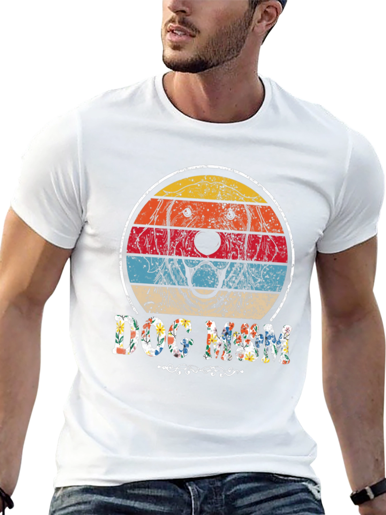 Dog Mom Retro Graphic Tee