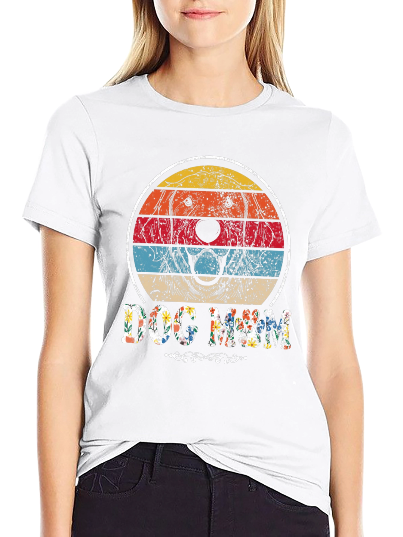 Dog Mom Retro Graphic Tee