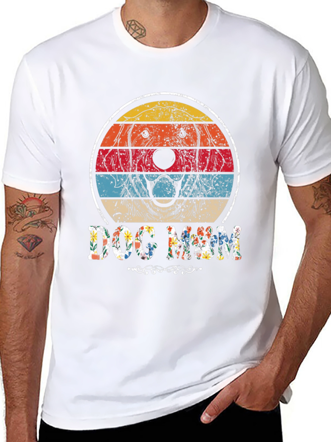 Dog Mom Retro Graphic Tee