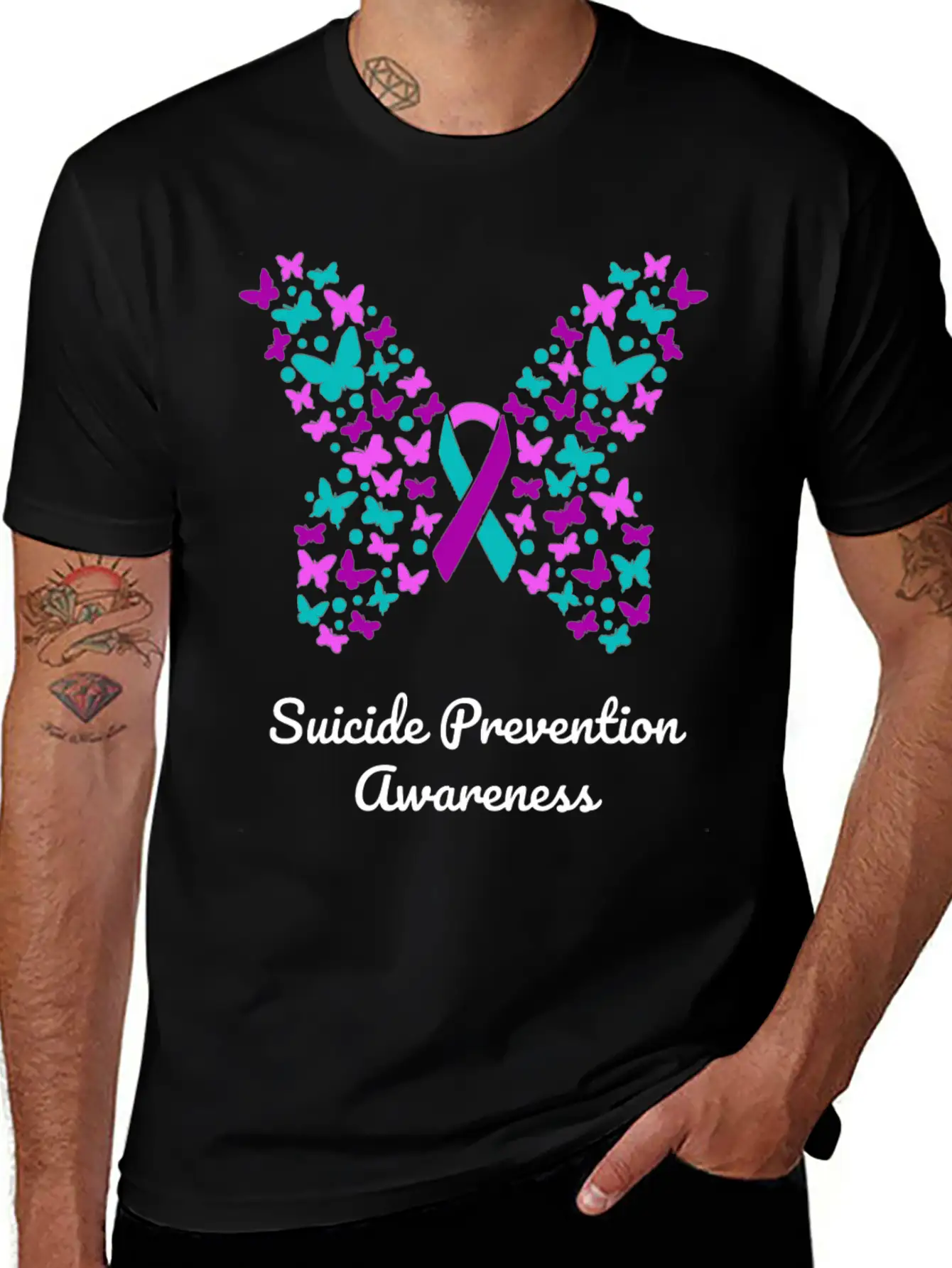 Suicide Prevention Awareness Stylish Everyday T-Shirt – Unisex Basic Cotton Tee