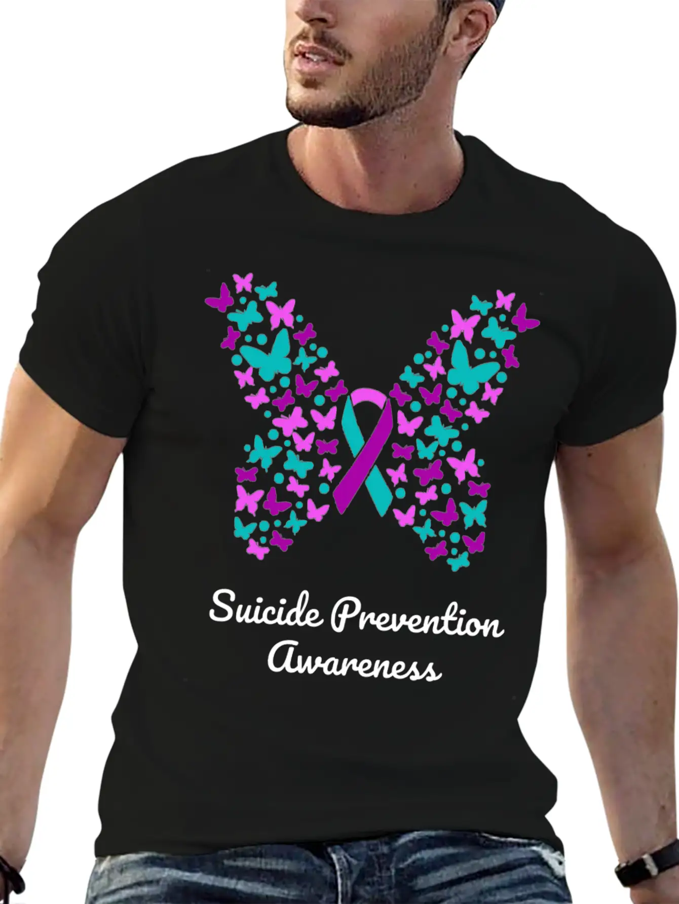 Suicide Prevention Awareness Stylish Everyday T-Shirt – Unisex Basic Cotton Tee