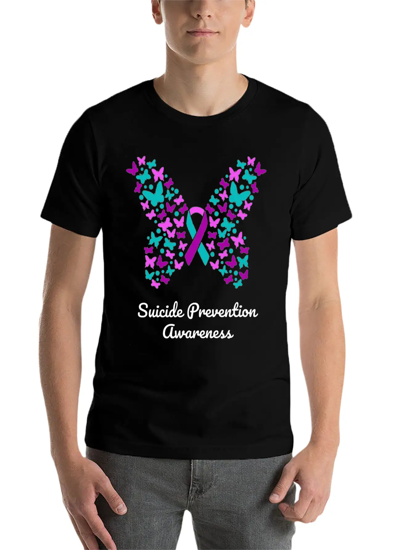 Suicide Prevention Awareness Stylish Everyday T-Shirt – Unisex Basic Cotton Tee