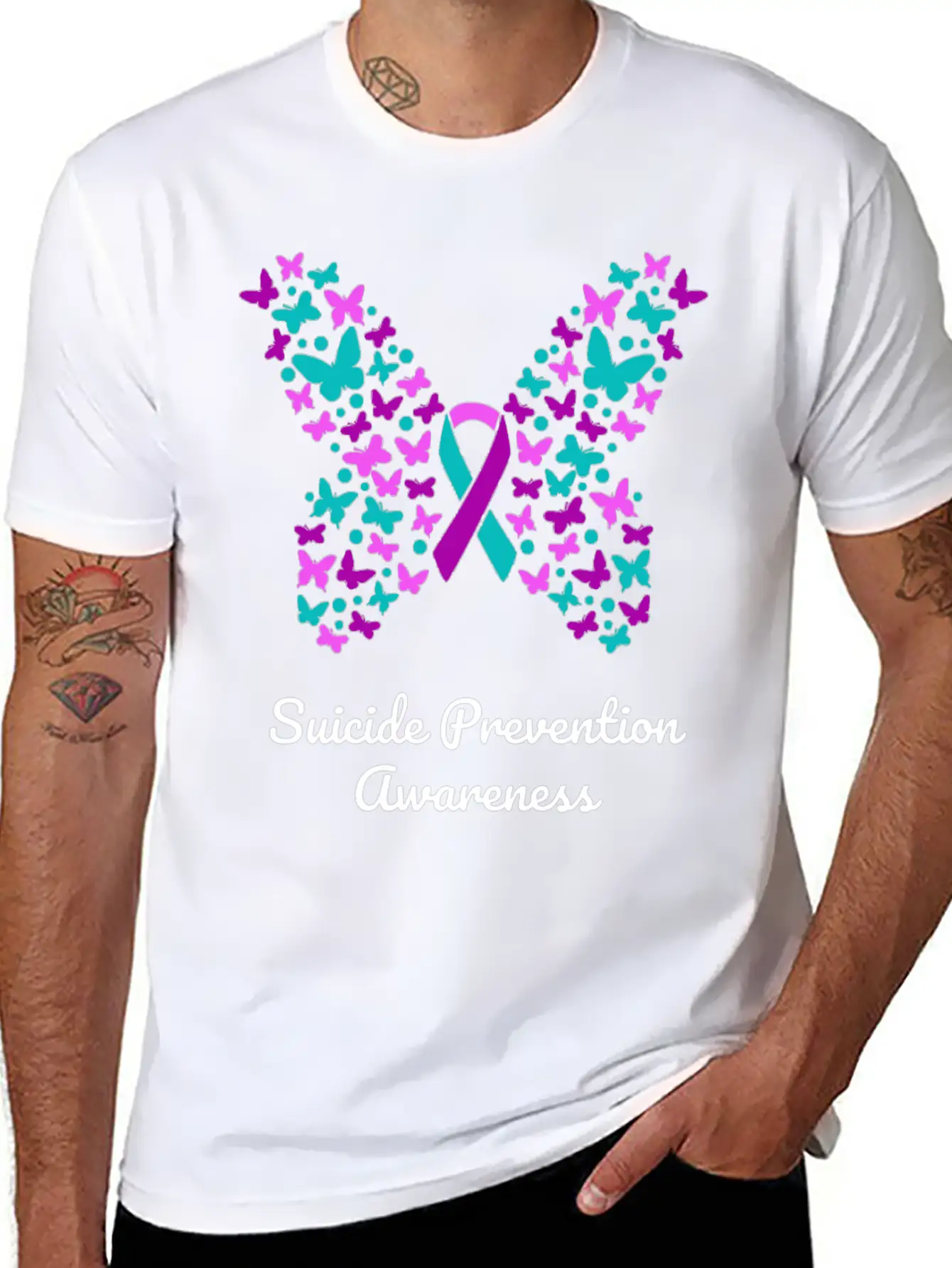 Suicide Prevention Awareness Stylish Everyday T-Shirt – Unisex Basic Cotton Tee
