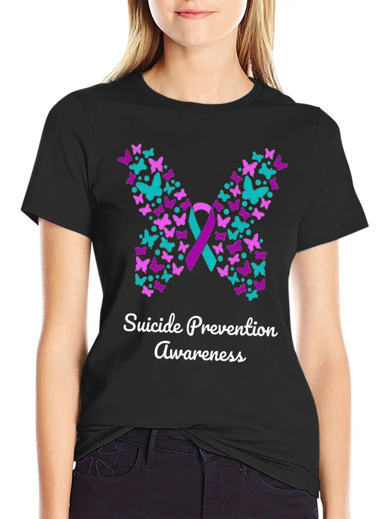 Suicide Prevention Awareness Stylish Everyday T-Shirt – Unisex Basic Cotton Tee