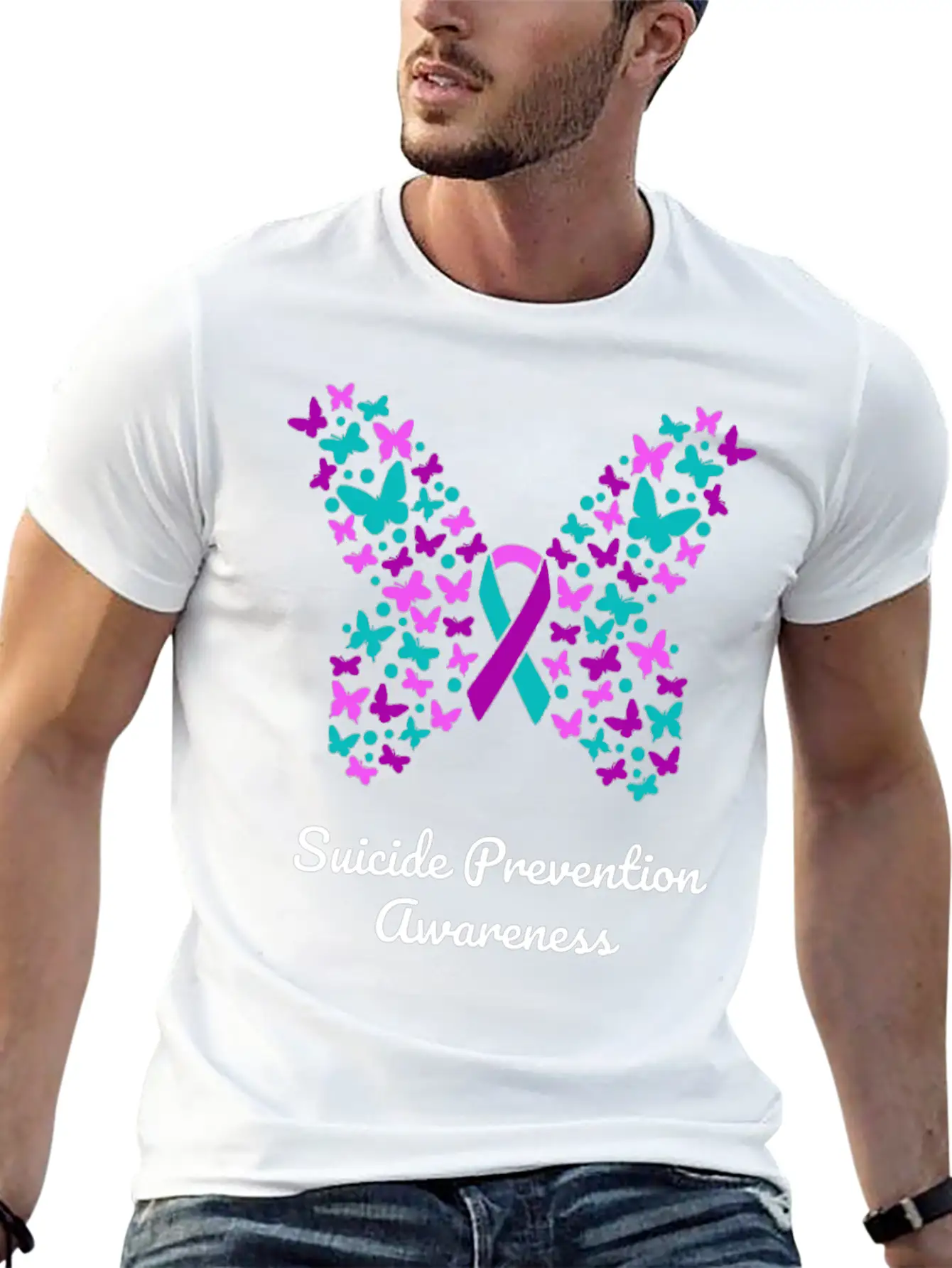 Suicide Prevention Awareness Stylish Everyday T-Shirt – Unisex Basic Cotton Tee