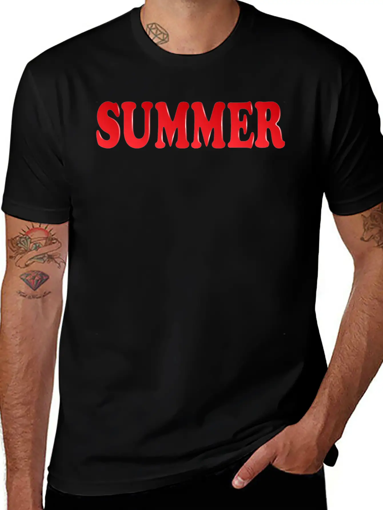 Summer Inscription Basic Graphic T-Shirt – Daily Comfort In Soft Cotton