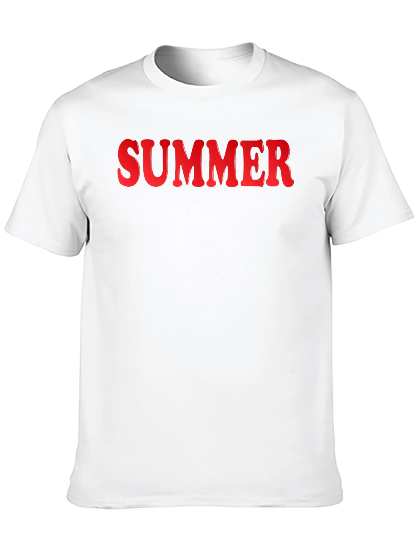 Summer Inscription Basic Graphic T-Shirt – Daily Comfort In Soft Cotton