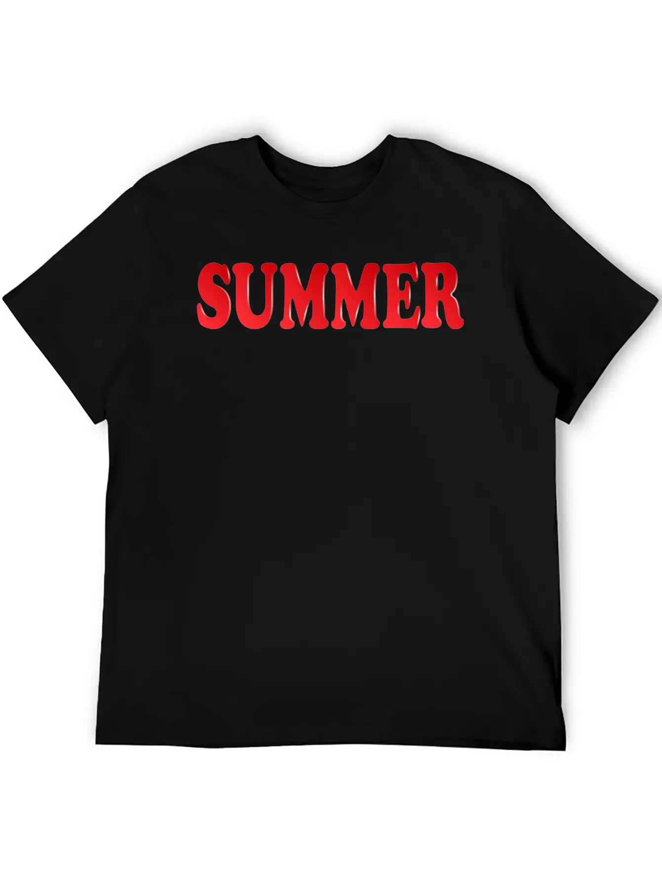 Summer Inscription Basic Graphic T-Shirt – Daily Comfort In Soft Cotton