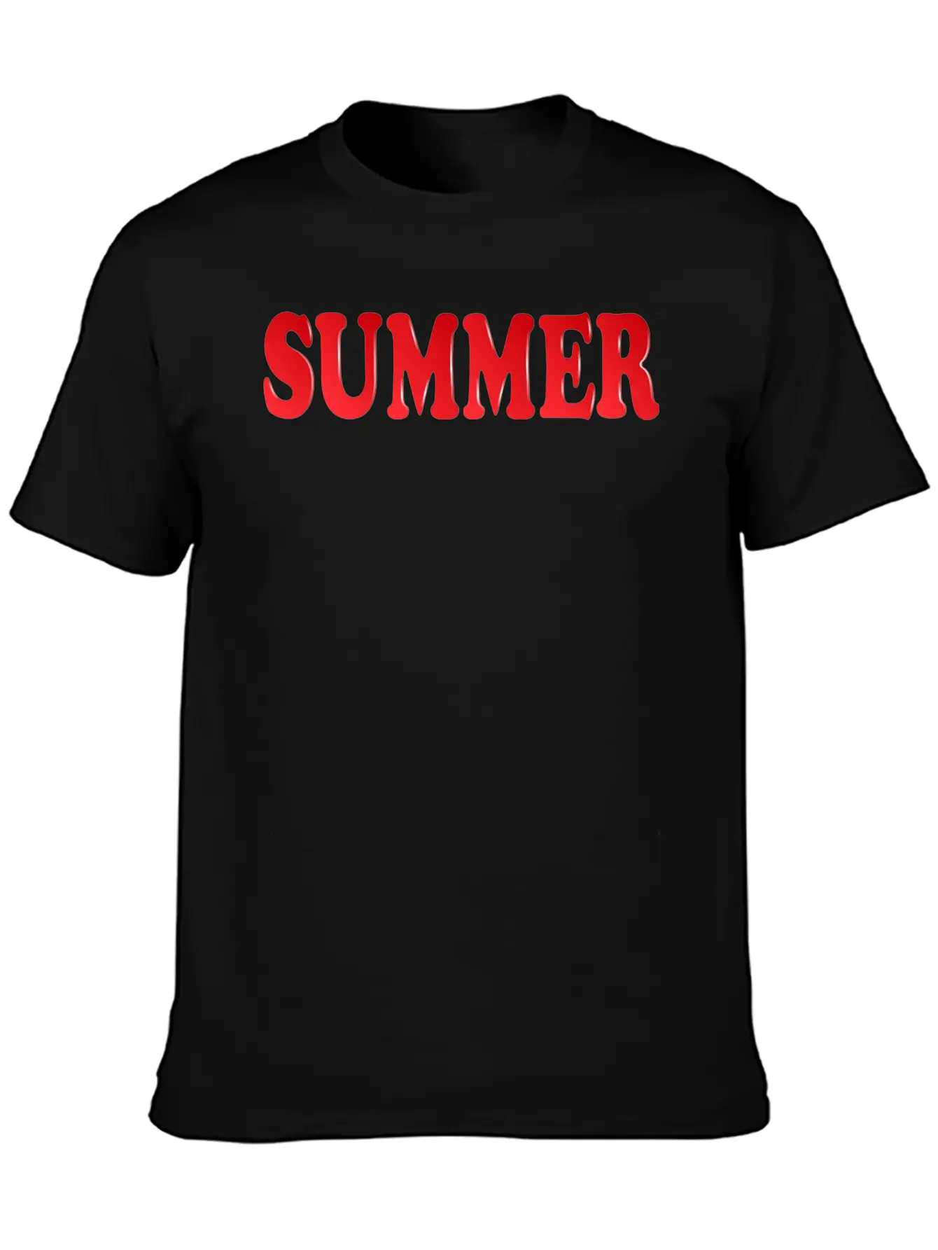 Summer Inscription Basic Graphic T-Shirt – Daily Comfort In Soft Cotton