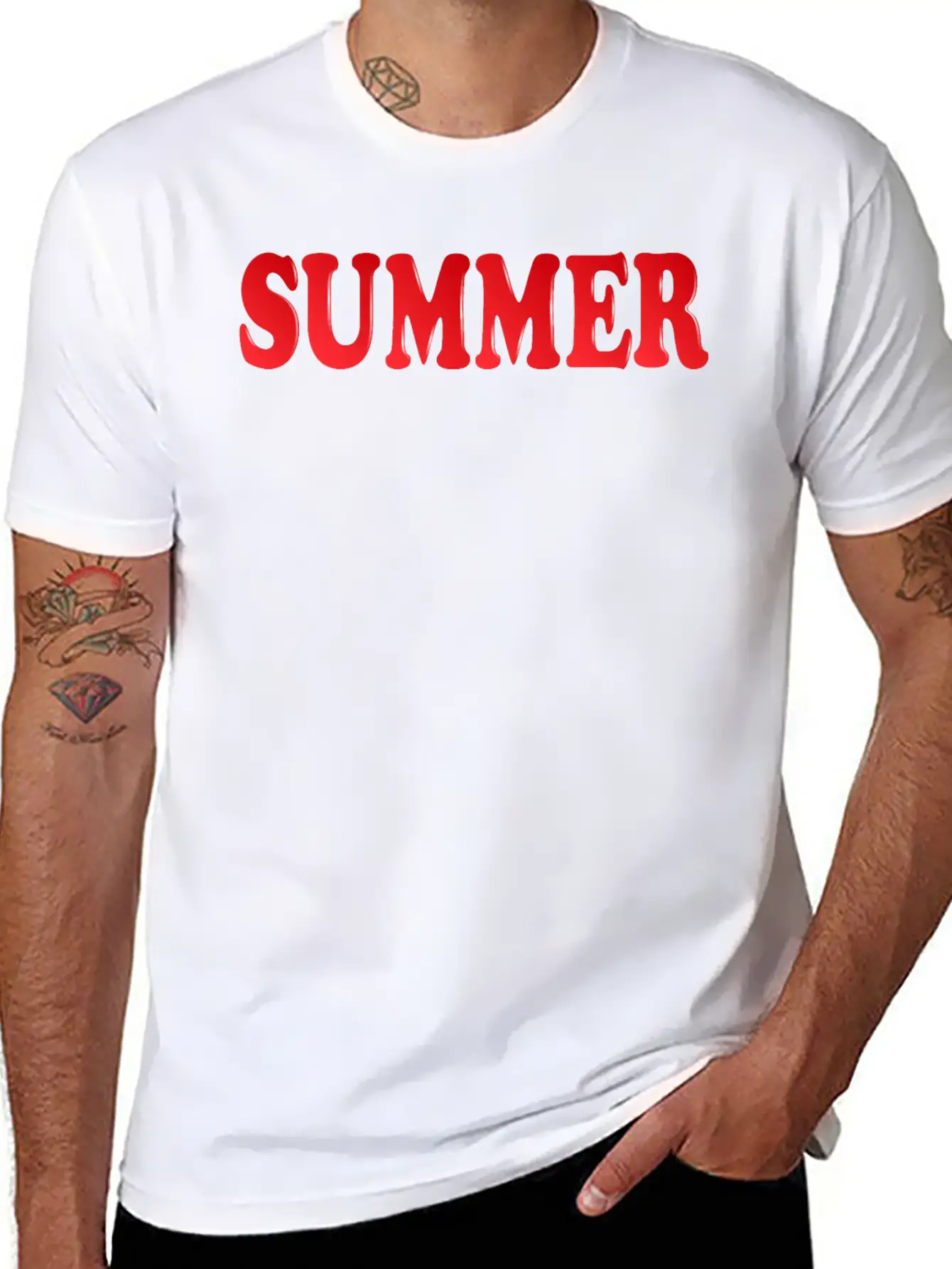 Summer Inscription Basic Graphic T-Shirt – Daily Comfort In Soft Cotton
