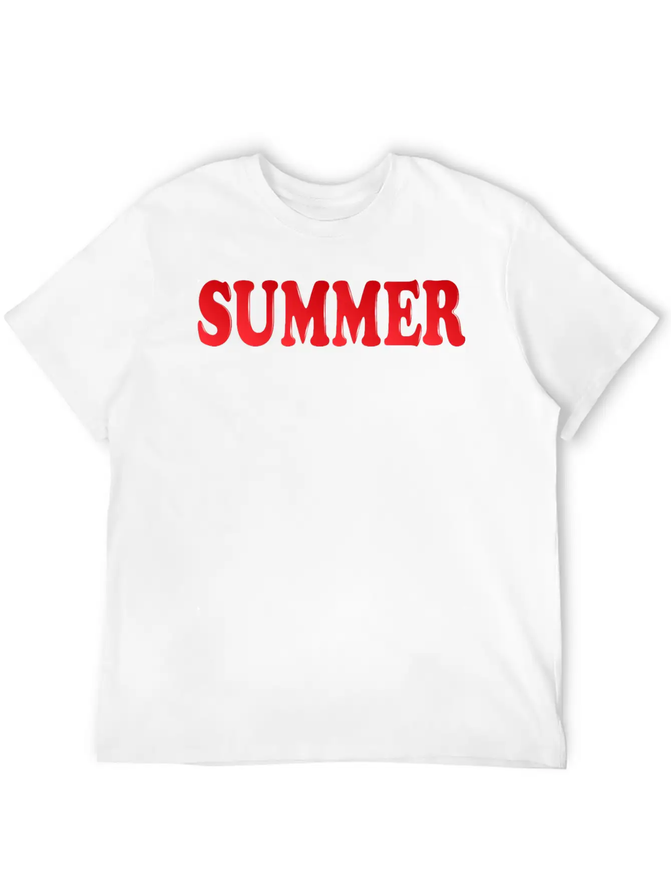 Summer Inscription Basic Graphic T-Shirt – Daily Comfort In Soft Cotton