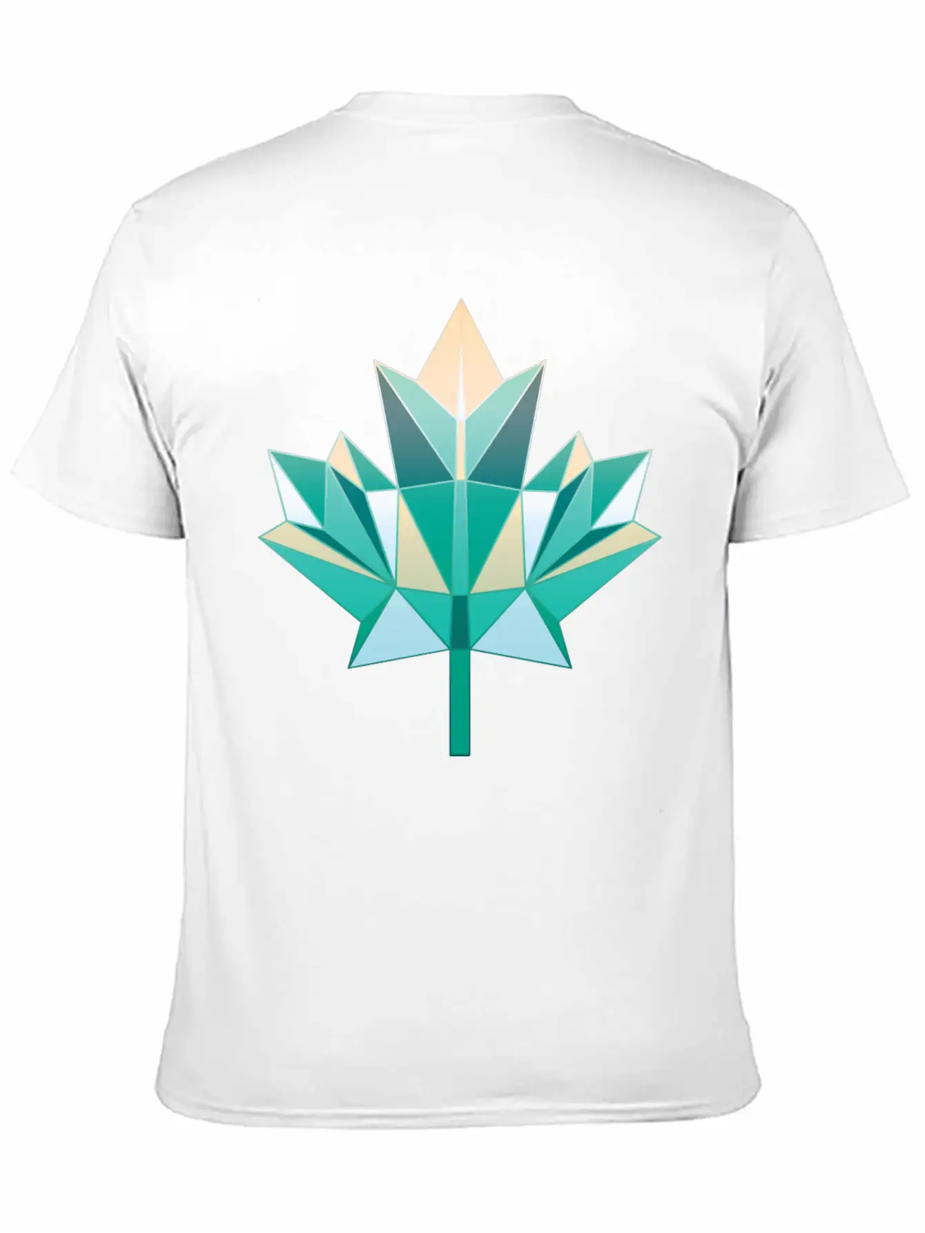 Summer Maple Leaf Unisex Short Sleeve Soft Cotton T-Shirt – Casual Everyday Wear