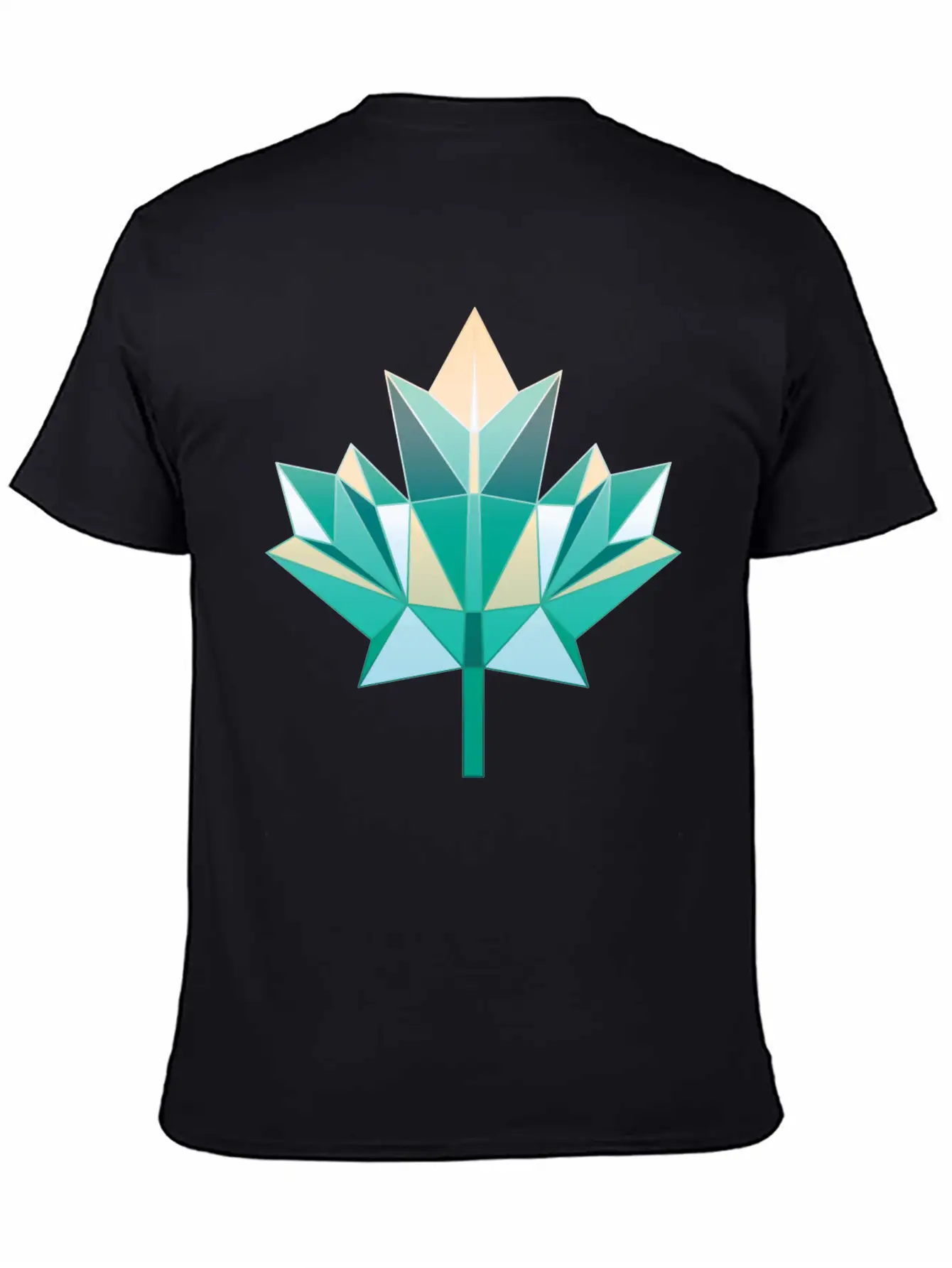 Summer Maple Leaf Unisex Short Sleeve Soft Cotton T-Shirt – Casual Everyday Wear