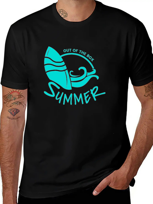 Summer Out Of The Box Bleu Timeless Short Sleeve Tee – Comfy And Minimalist Design