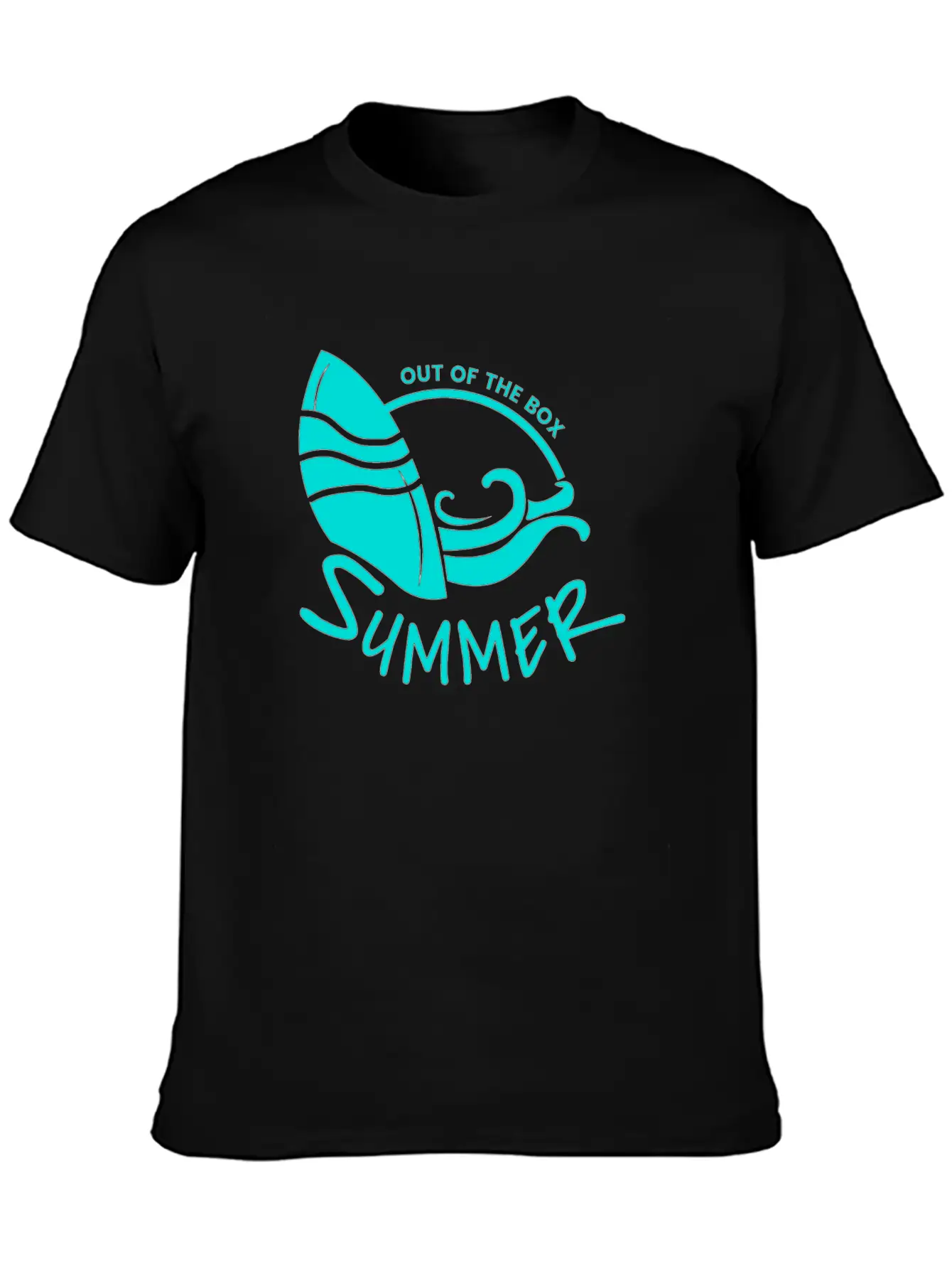 Summer Out Of The Box Bleu Timeless Short Sleeve Tee – Comfy And Minimalist Design