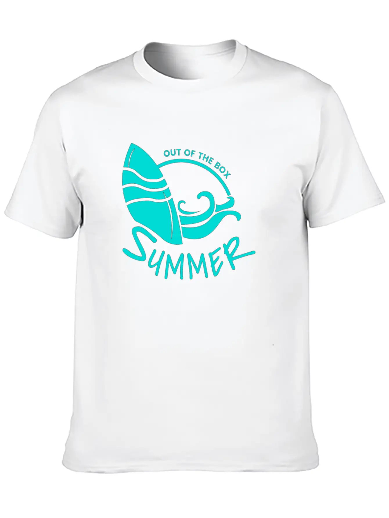 Summer Out Of The Box Bleu Timeless Short Sleeve Tee – Comfy And Minimalist Design