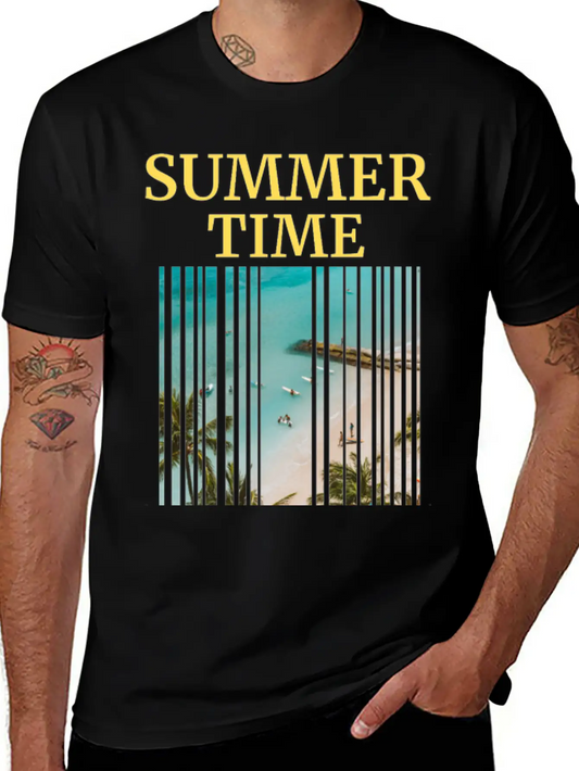 Summer Time Basic Graphic T-Shirt – Daily Comfort In Soft Cotton
