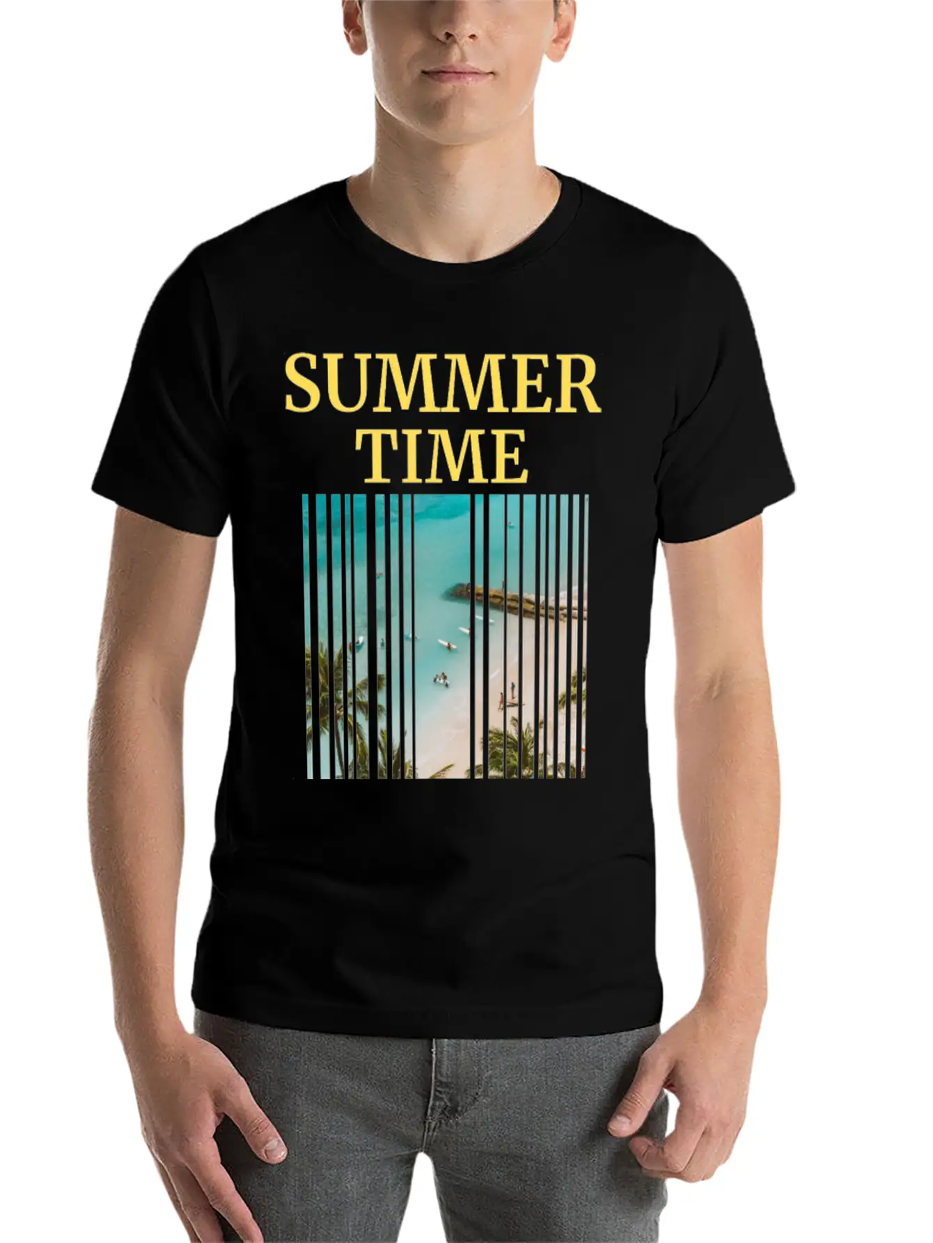 Summer Time Basic Graphic T-Shirt – Daily Comfort In Soft Cotton