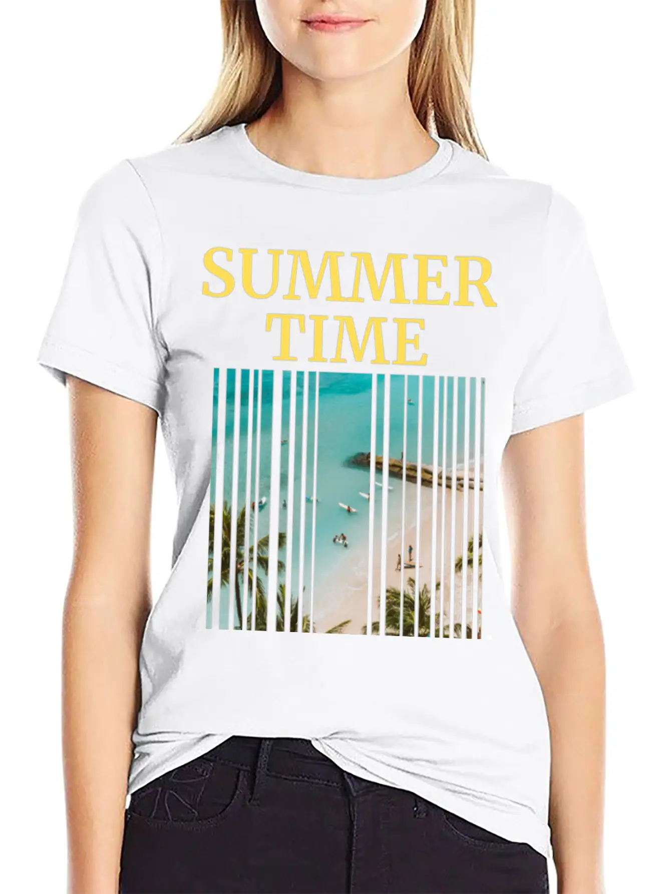 Summer Time Basic Graphic T-Shirt – Daily Comfort In Soft Cotton