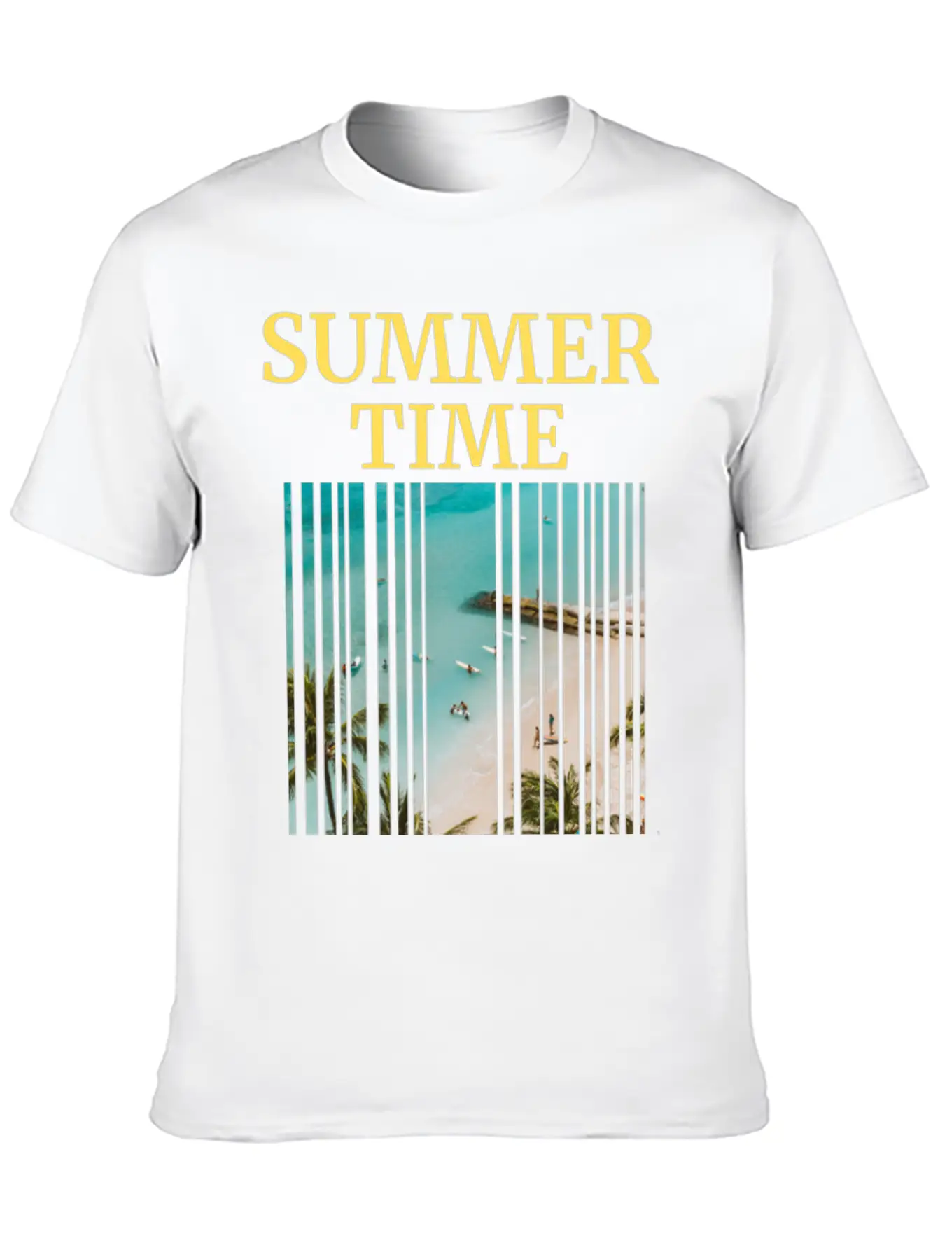 Summer Time Basic Graphic T-Shirt – Daily Comfort In Soft Cotton