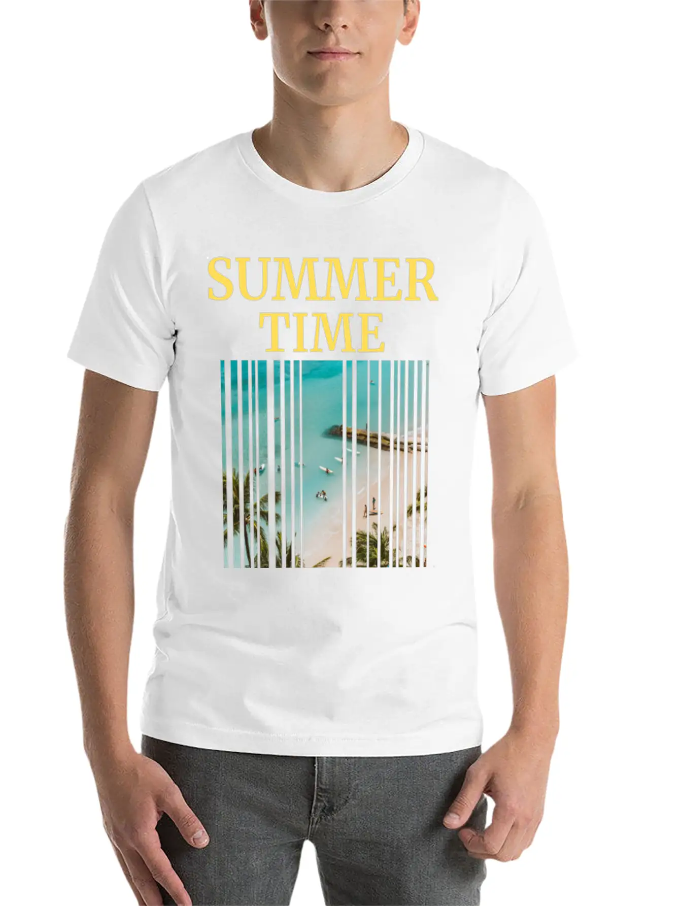 Summer Time Basic Graphic T-Shirt – Daily Comfort In Soft Cotton