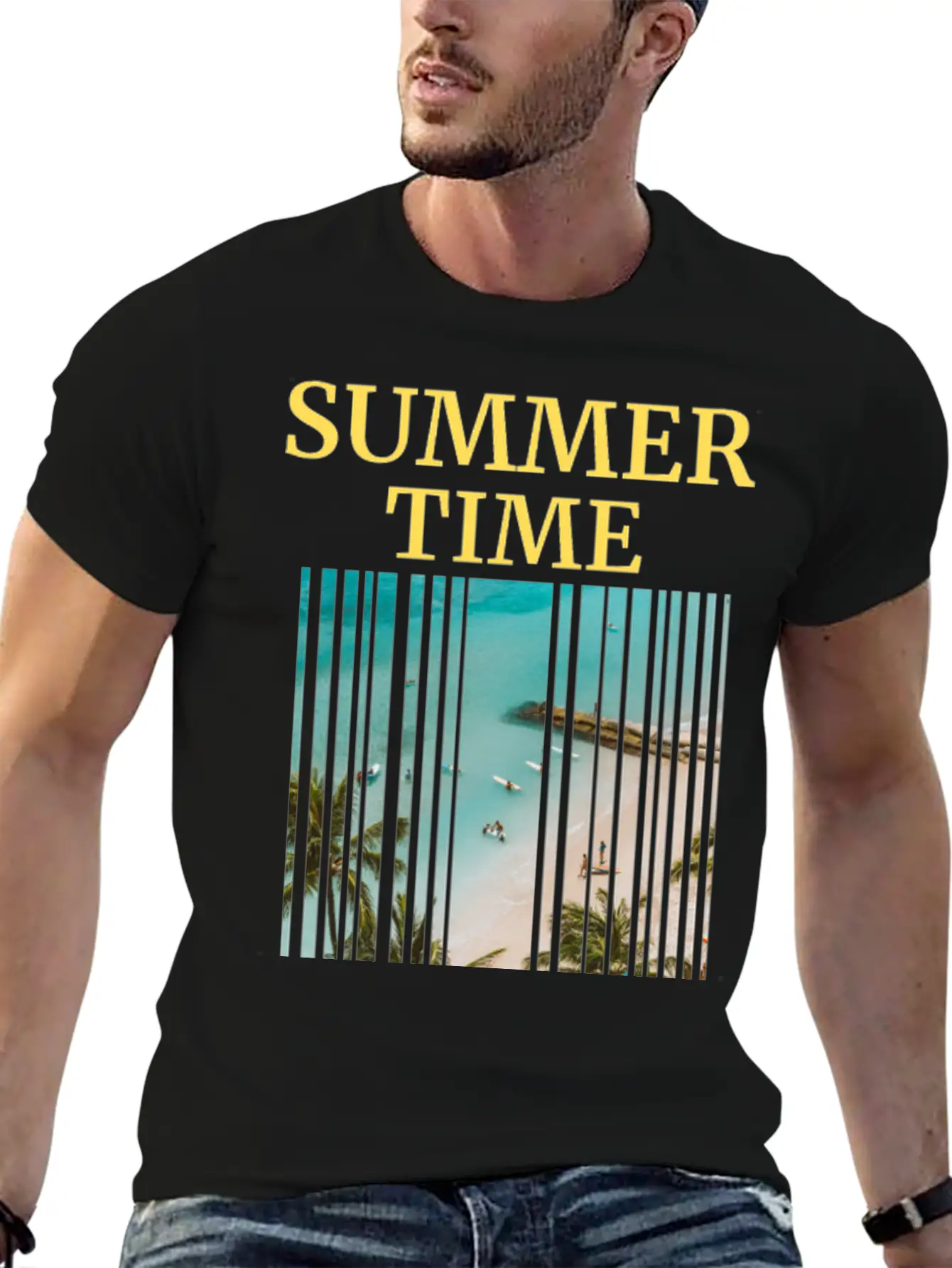 Summer Time Basic Graphic T-Shirt – Daily Comfort In Soft Cotton