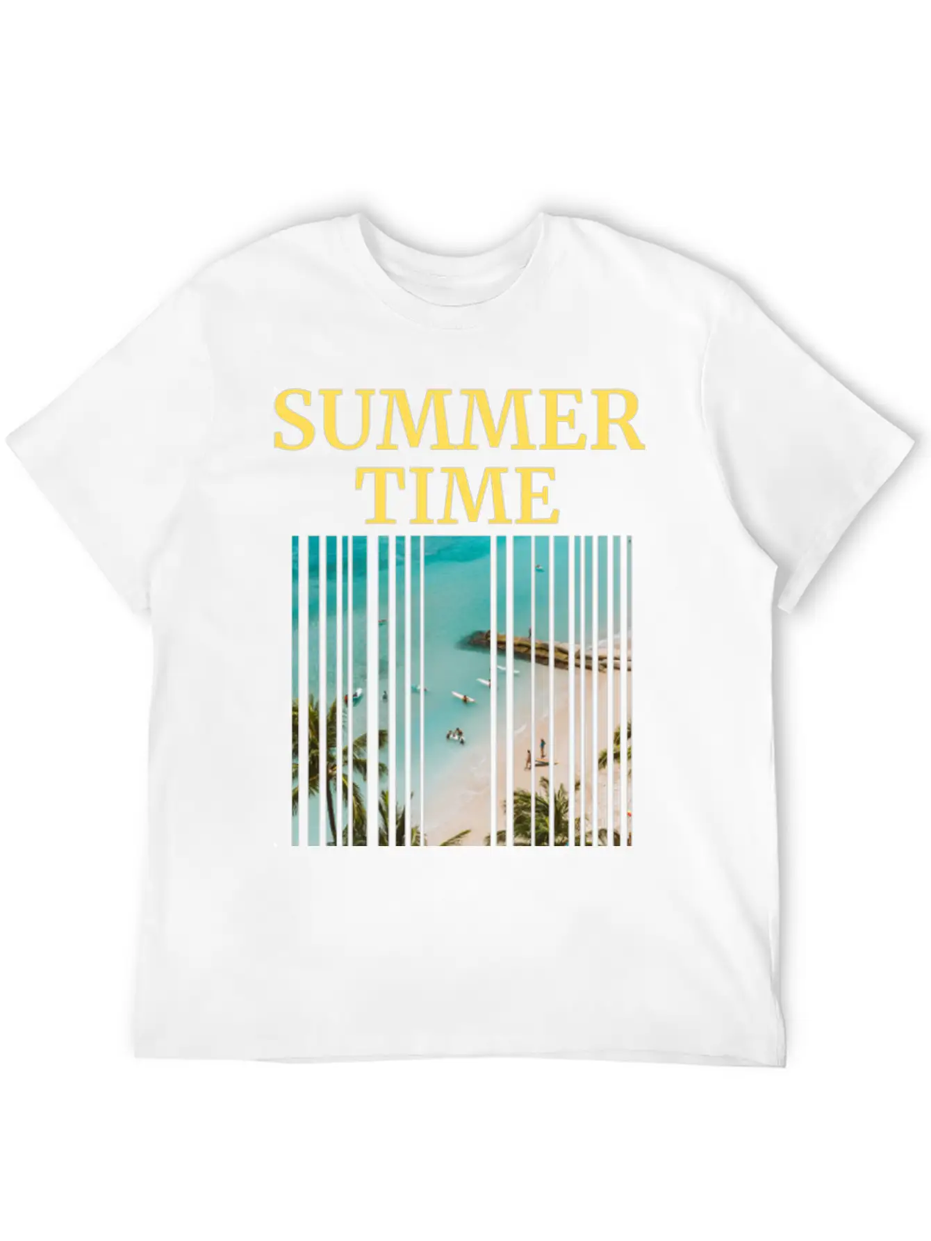 Summer Time Basic Graphic T-Shirt – Daily Comfort In Soft Cotton