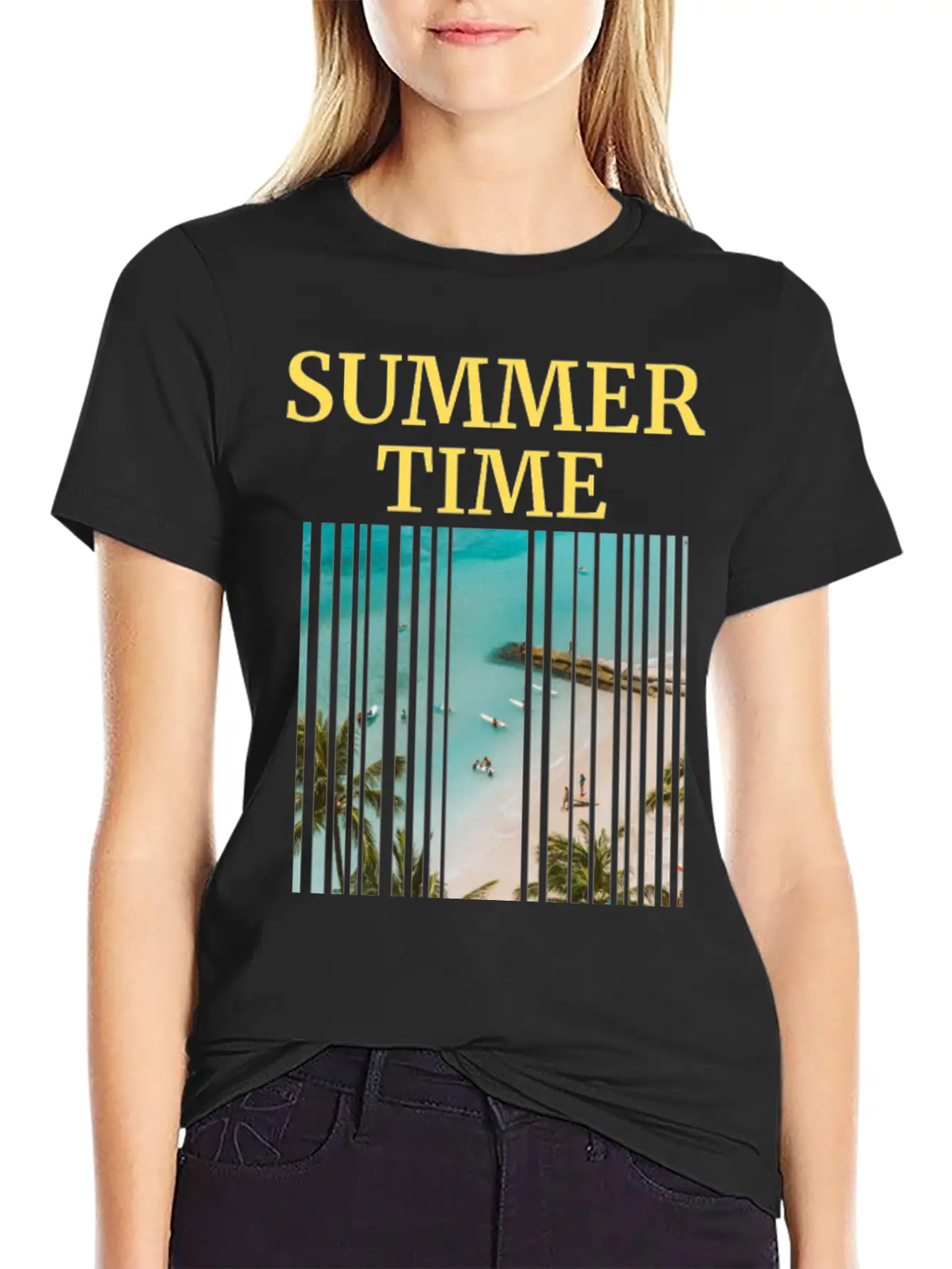 Summer Time Basic Graphic T-Shirt – Daily Comfort In Soft Cotton