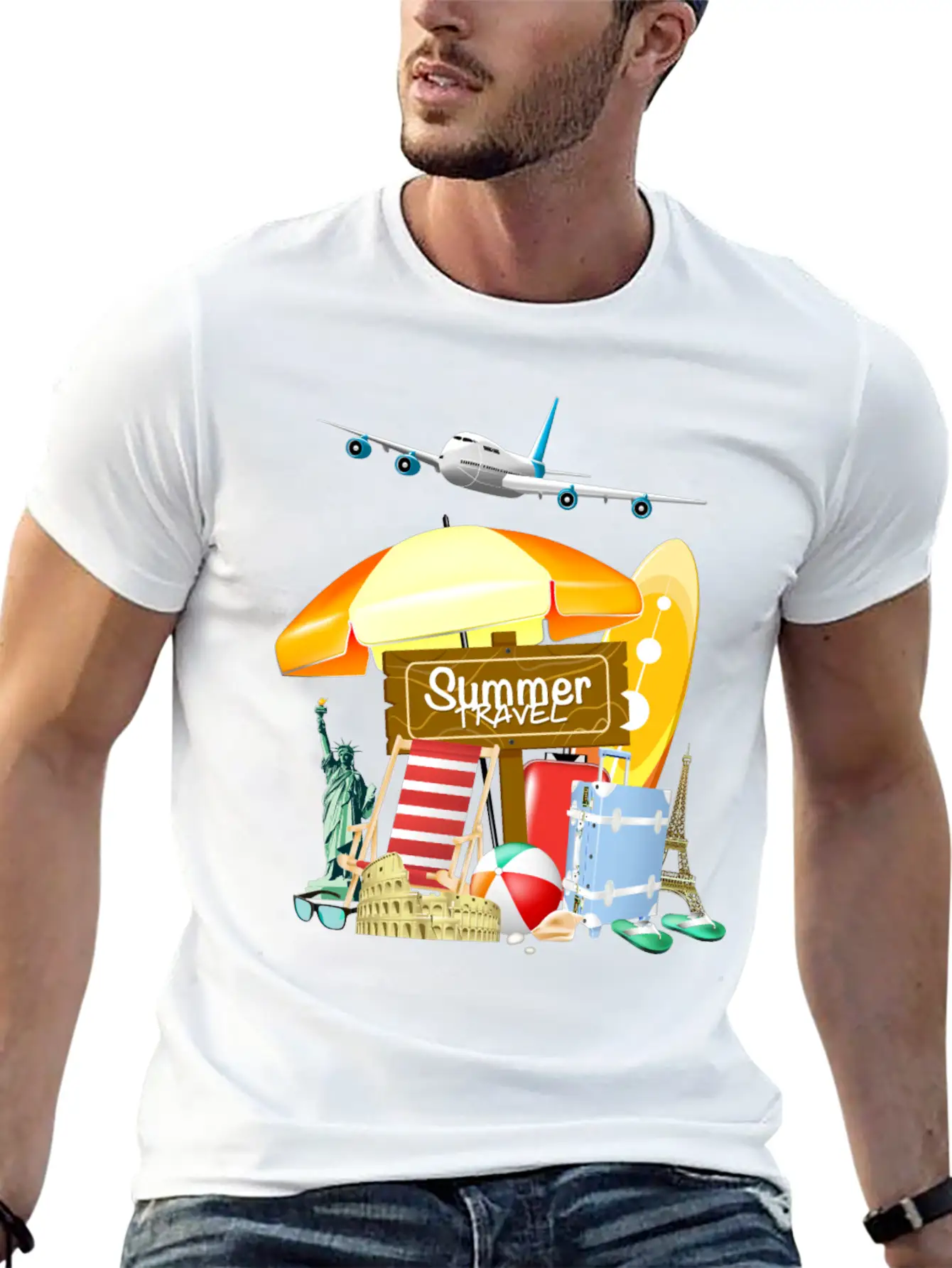 Summer Travel Stylish Everyday T-Shirt – Unisex Basic Cotton Tee