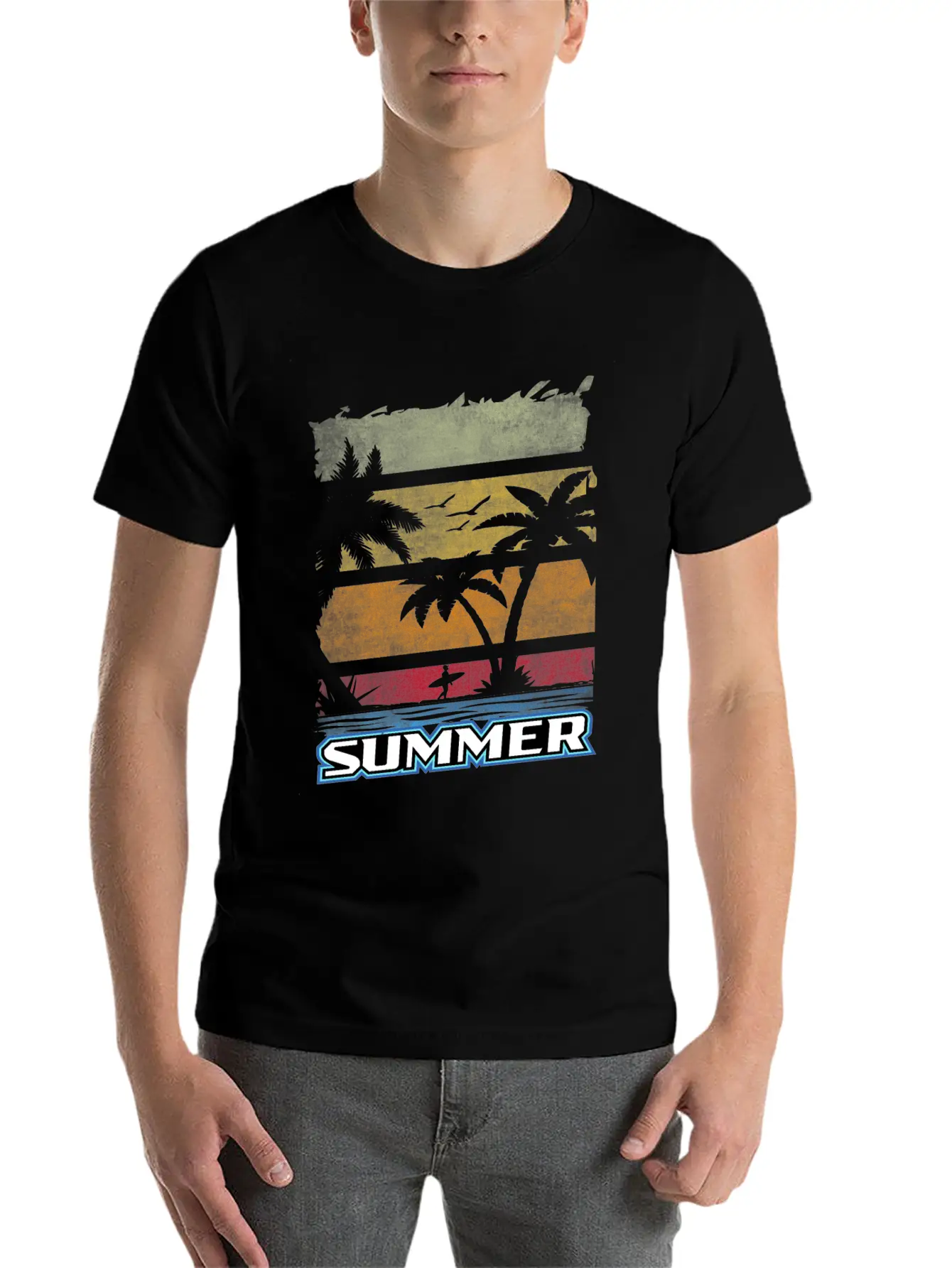 Summer Unisex Short Sleeve Soft Cotton T-Shirt – Casual Everyday Wear