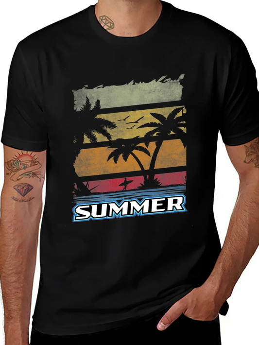 Summer Unisex Short Sleeve Soft Cotton T-Shirt – Casual Everyday Wear