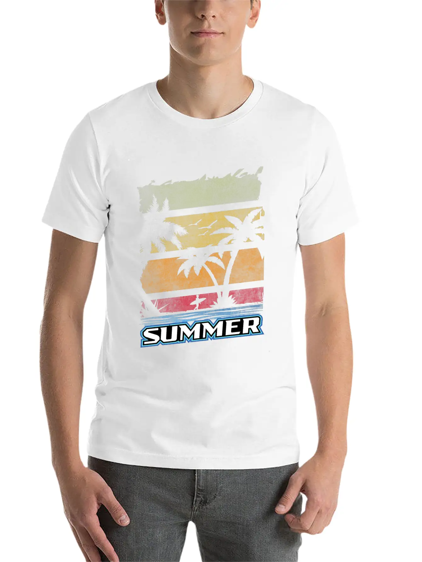 Summer Unisex Short Sleeve Soft Cotton T-Shirt – Casual Everyday Wear