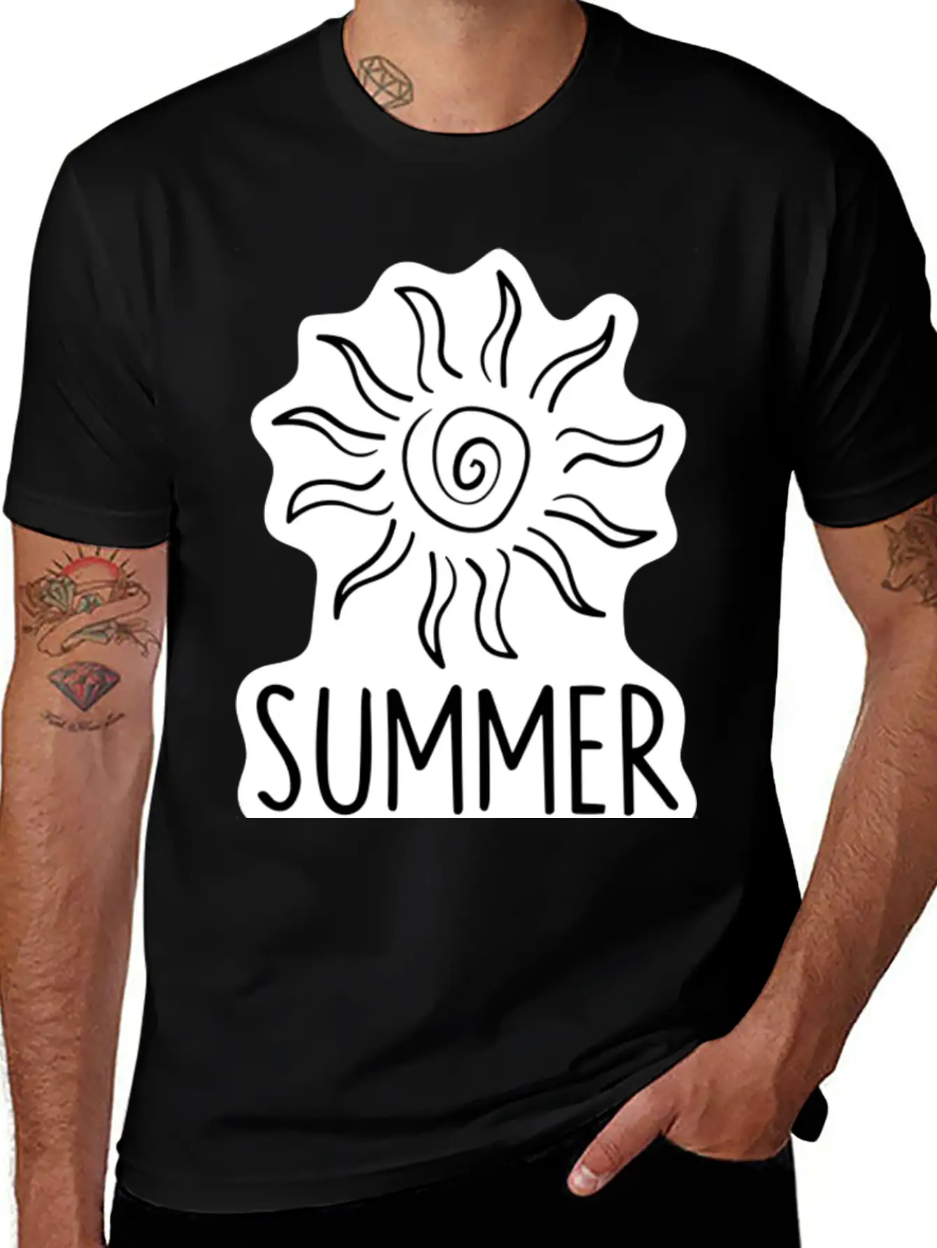 Summer Vibes Basic Graphic T-Shirt – Daily Comfort In Soft Cotton