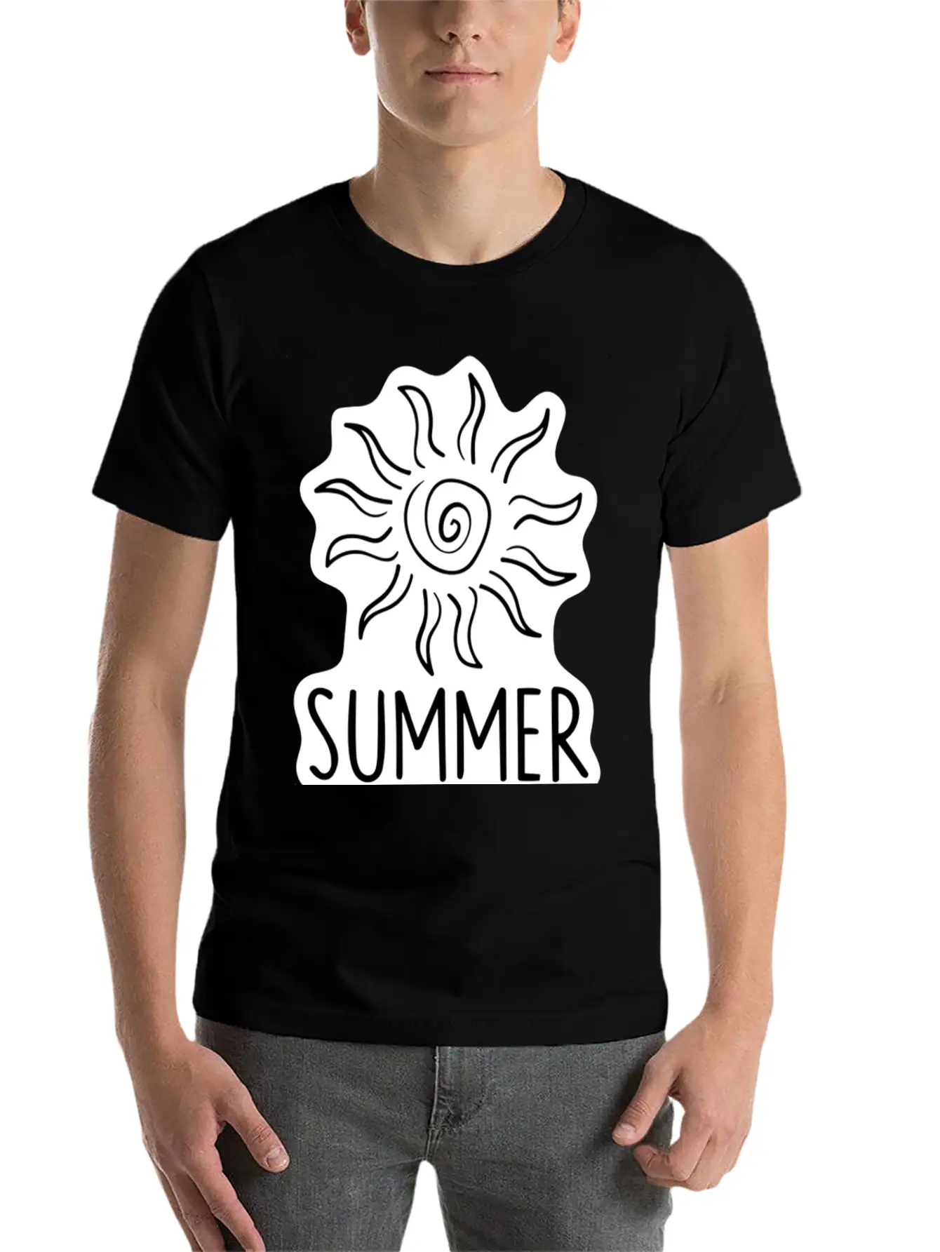 Summer Vibes Basic Graphic T-Shirt – Daily Comfort In Soft Cotton