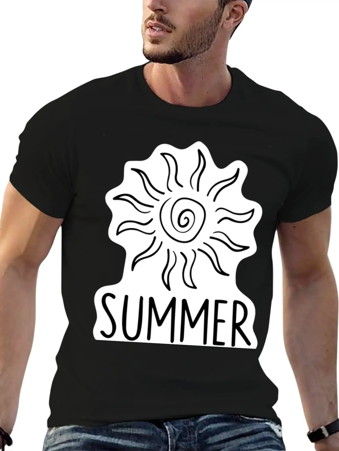 Summer Vibes Basic Graphic T-Shirt – Daily Comfort In Soft Cotton