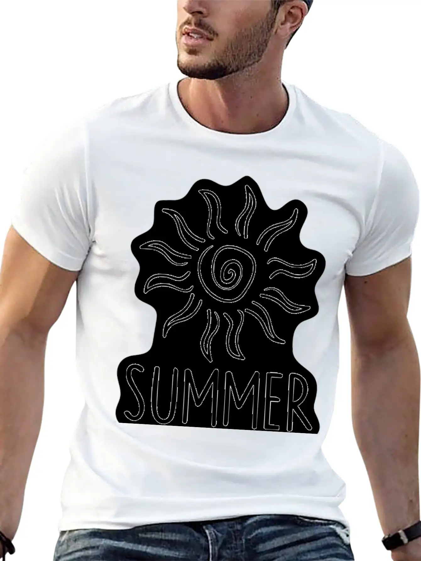 Summer Vibes Basic Graphic T-Shirt – Daily Comfort In Soft Cotton