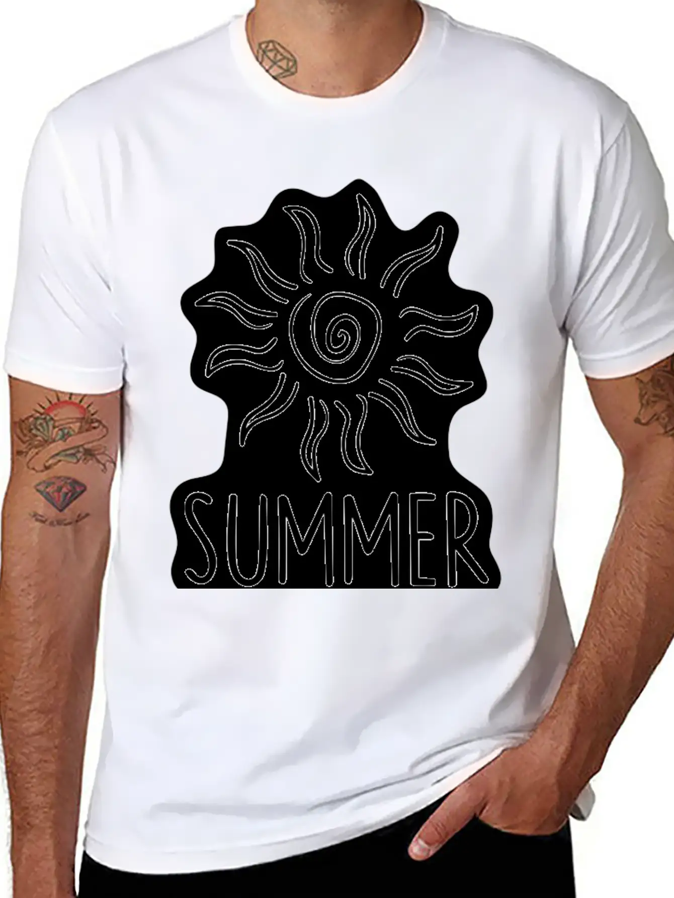 Summer Vibes Basic Graphic T-Shirt – Daily Comfort In Soft Cotton