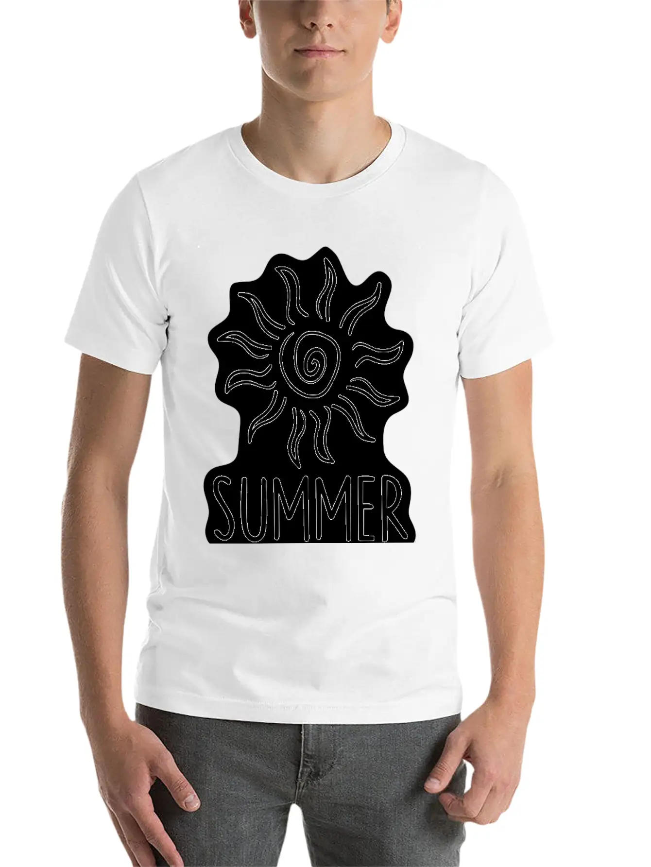 Summer Vibes Basic Graphic T-Shirt – Daily Comfort In Soft Cotton