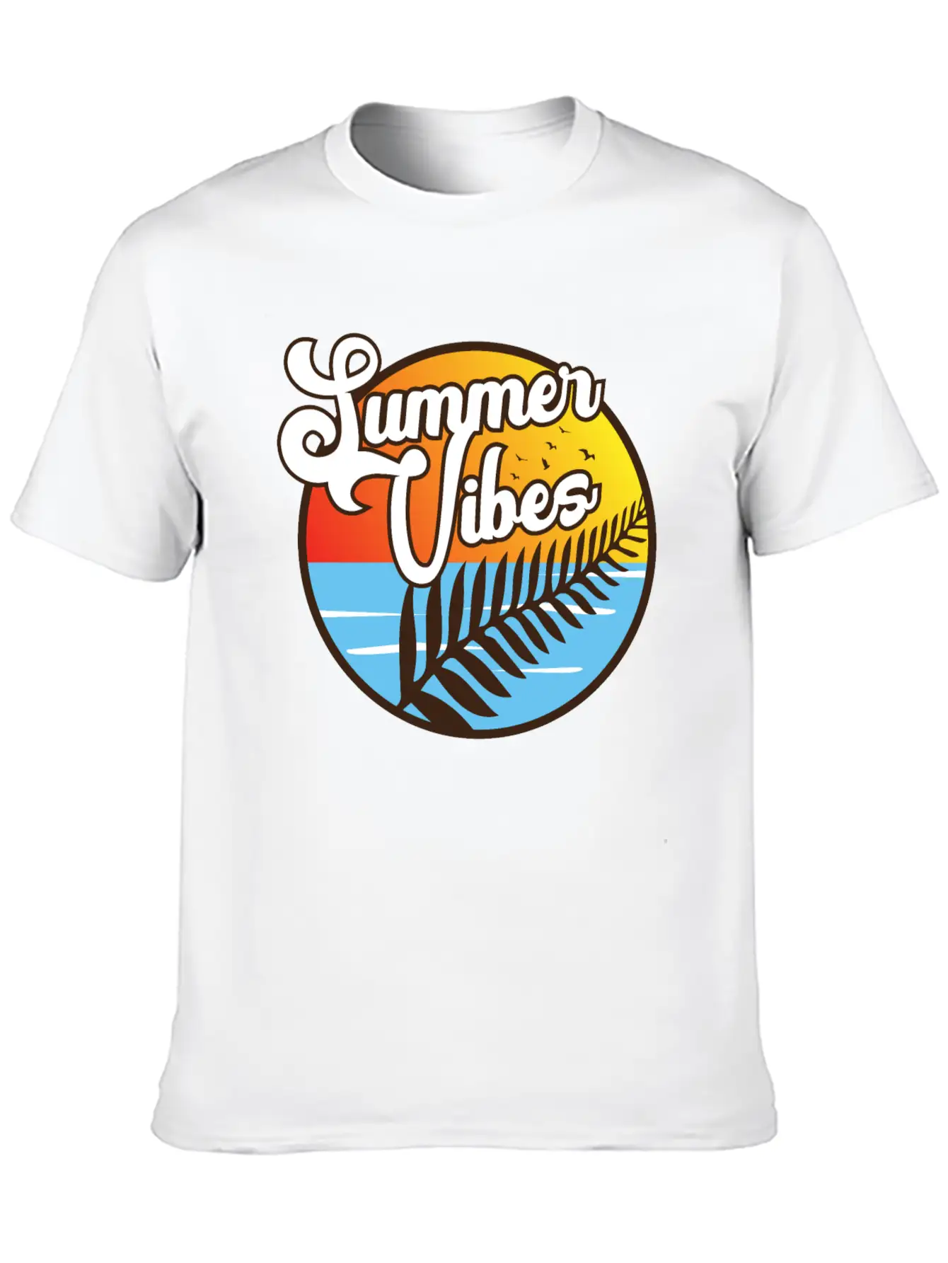 Summer Vibes Maori Silver Fern Polynesian Gift Basic Graphic T-Shirt – Daily Comfort In Soft Cotton
