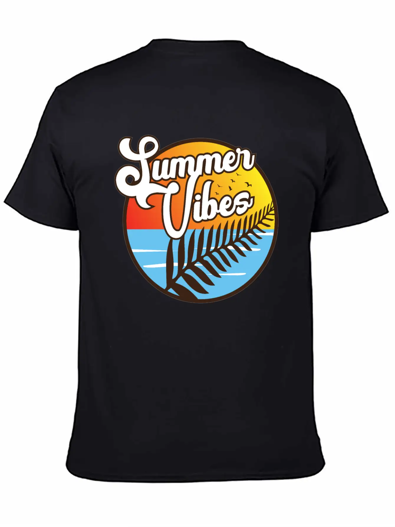 Summer Vibes Maori Silver Fern Polynesian Gift Basic Graphic T-Shirt – Daily Comfort In Soft Cotton