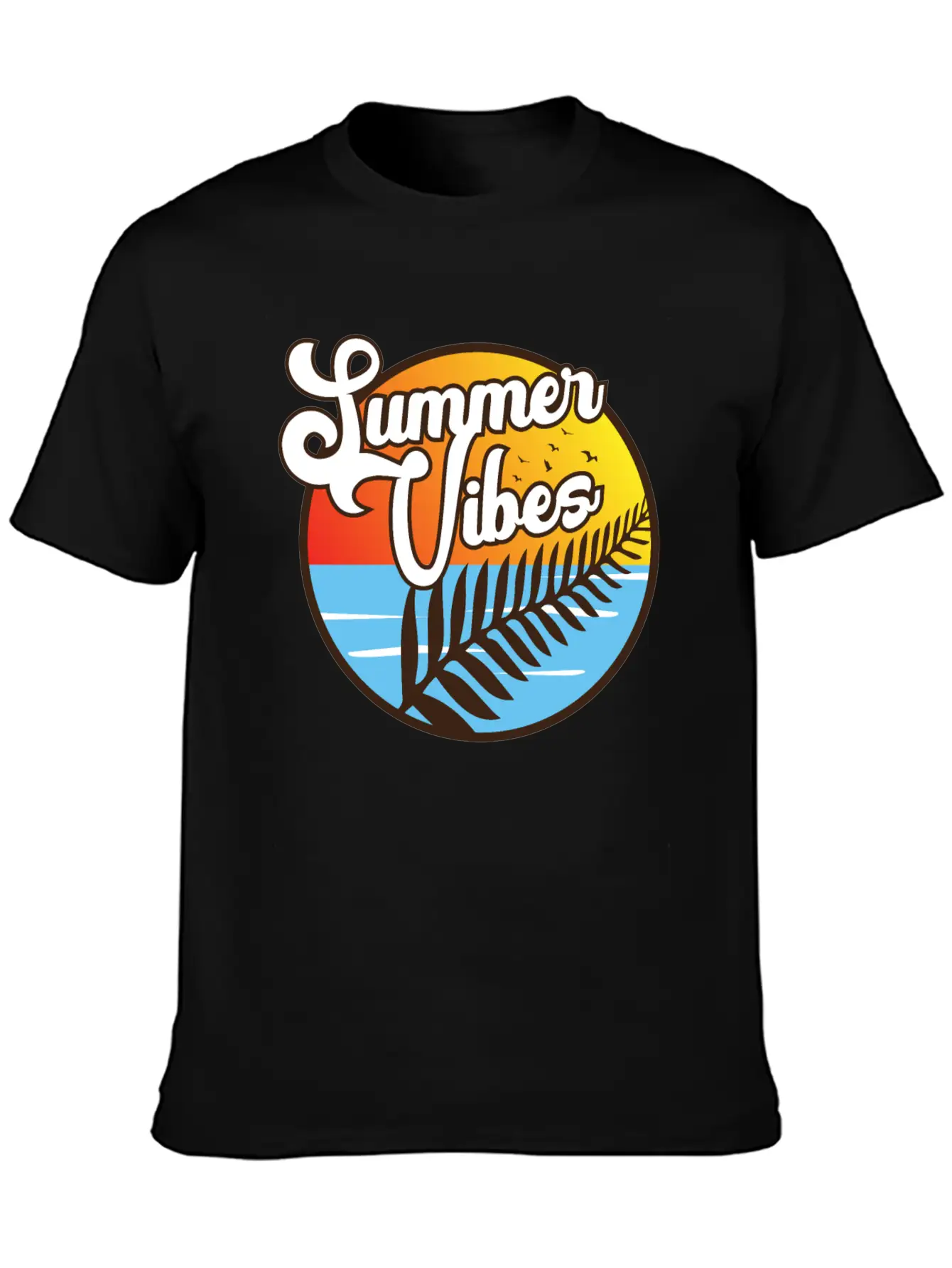 Summer Vibes Maori Silver Fern Polynesian Gift Basic Graphic T-Shirt – Daily Comfort In Soft Cotton