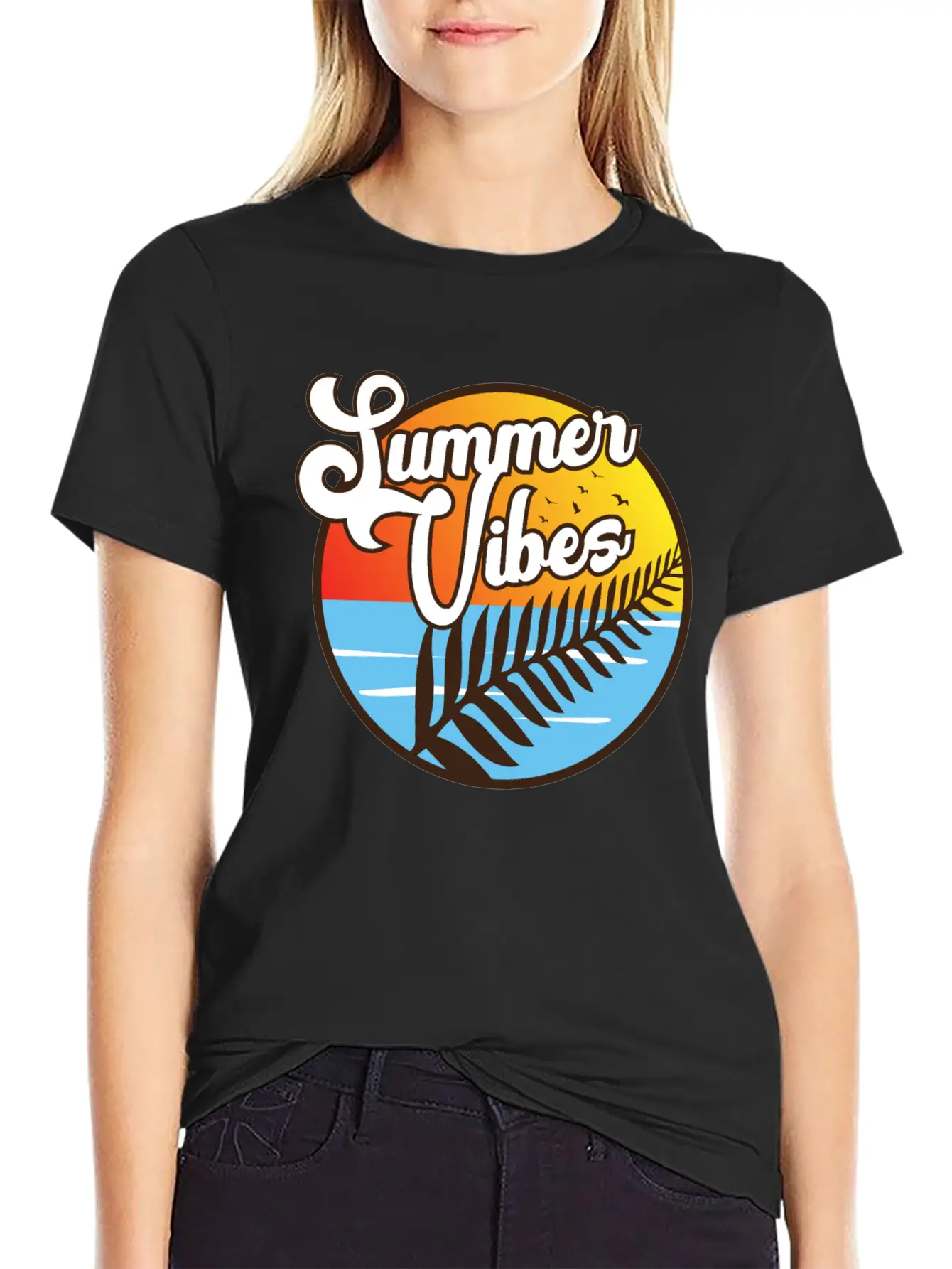 Summer Vibes Maori Silver Fern Polynesian Gift Basic Graphic T-Shirt – Daily Comfort In Soft Cotton