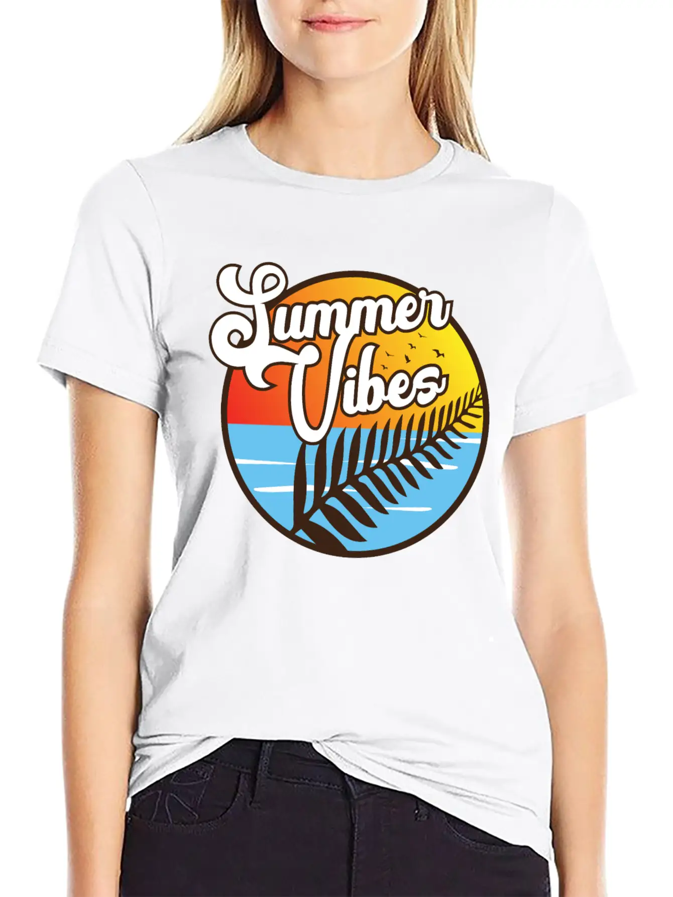 Summer Vibes Maori Silver Fern Polynesian Gift Basic Graphic T-Shirt – Daily Comfort In Soft Cotton