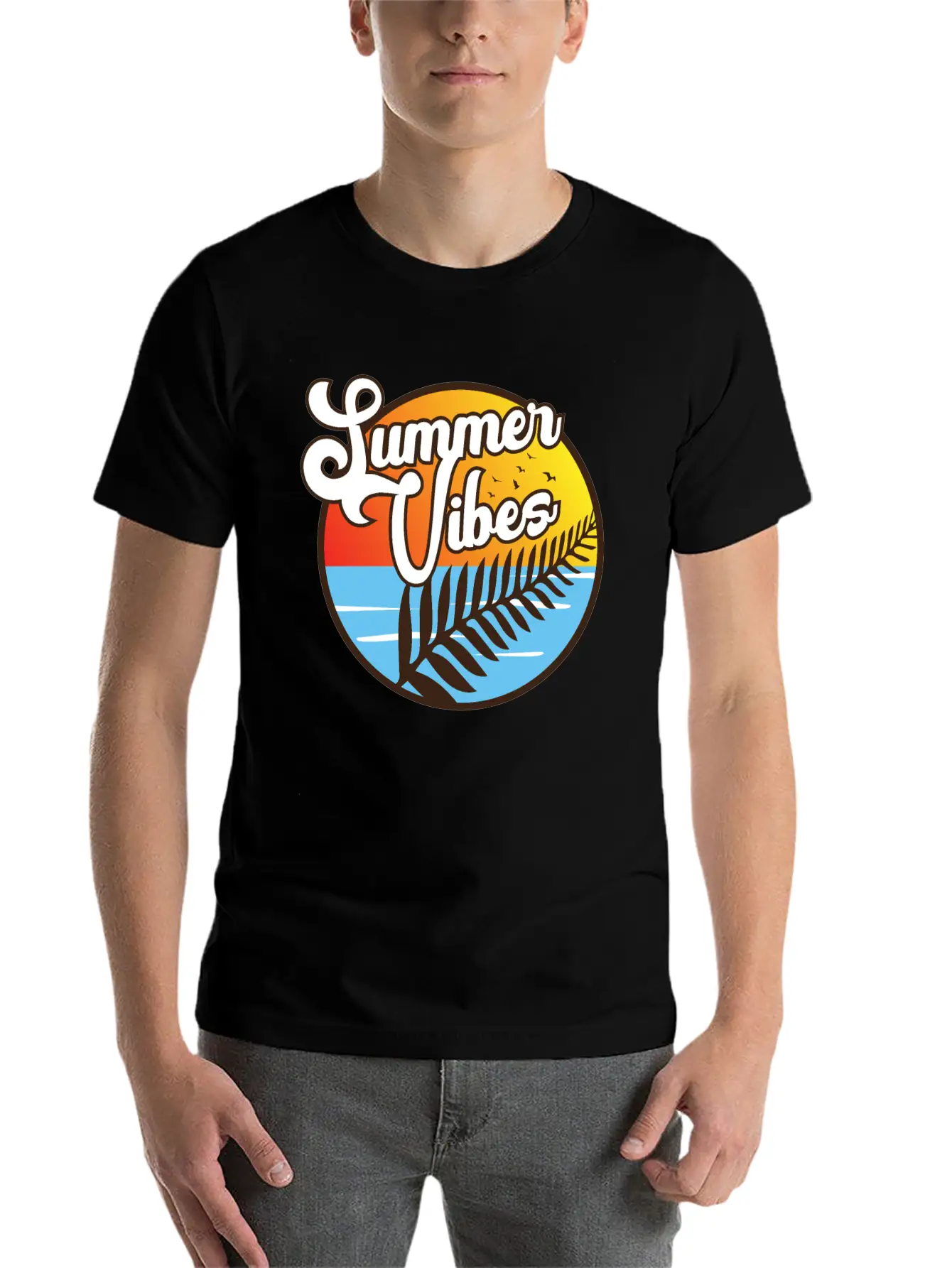 Summer Vibes Maori Silver Fern Polynesian Gift Basic Graphic T-Shirt – Daily Comfort In Soft Cotton