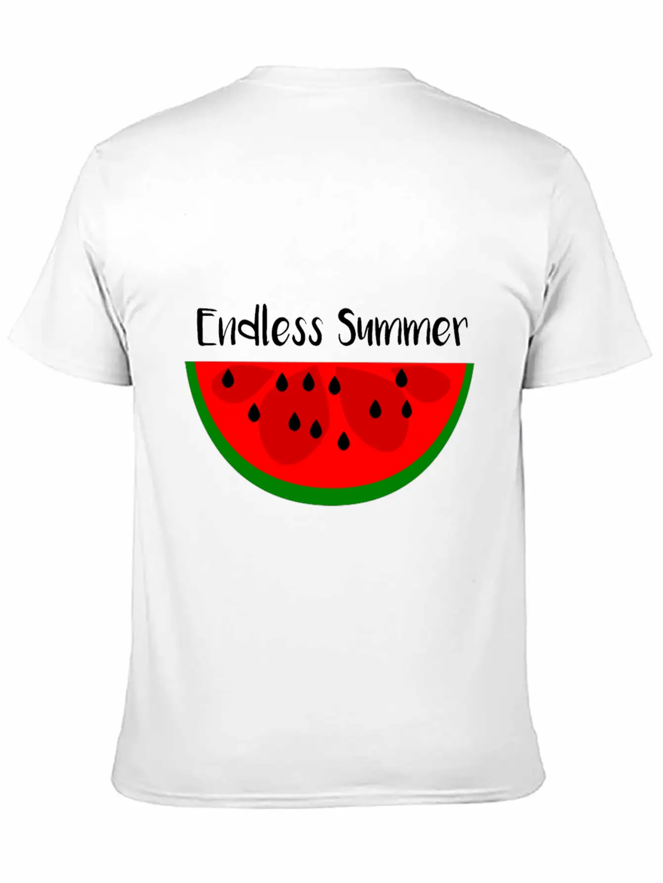 Summer Watermelon Endless Summer Unisex Short Sleeve Soft Cotton T-Shirt – Casual Everyday Wear
